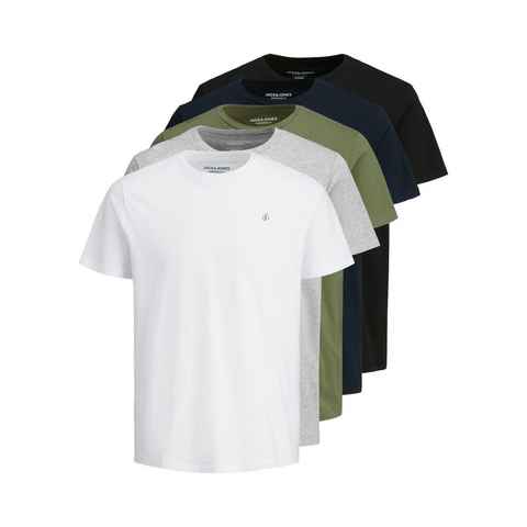 Jack & Jones T-Shirt TEE SS CREW NECK 5 P (Packung, 5-tlg)