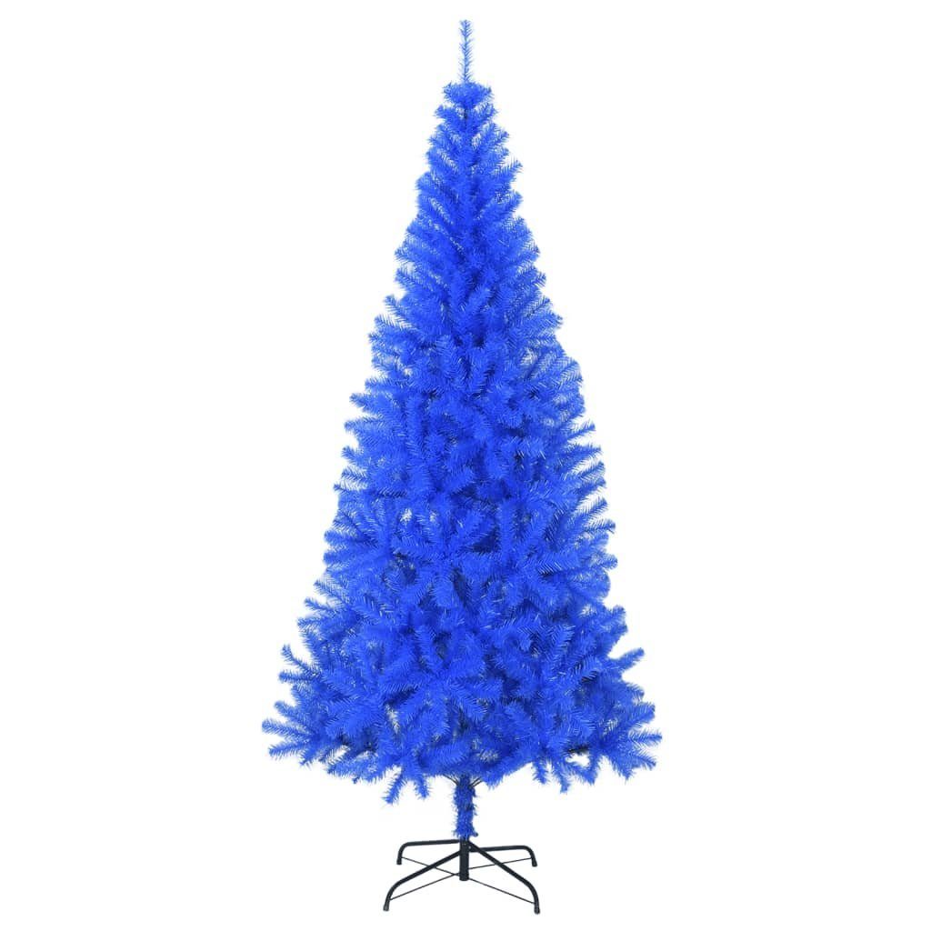 210 Blau Ständer Künstlicher cm Weihnachtsbaum mit PVC furnicato