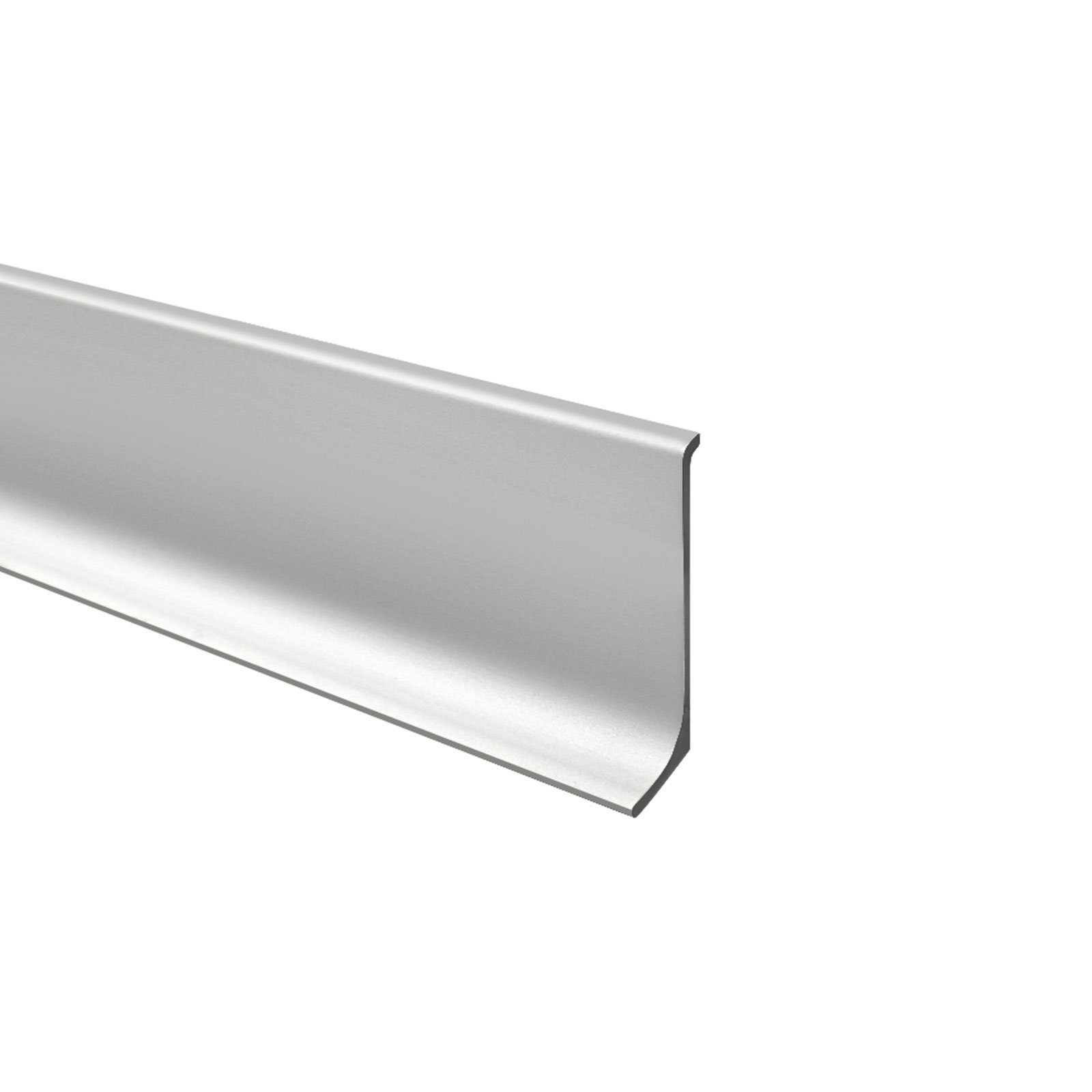 Floordirekt Sockelleiste Aluminium, Leiste erhältlich in 2 Größen, L: 190 cm, H: 0.6 cm