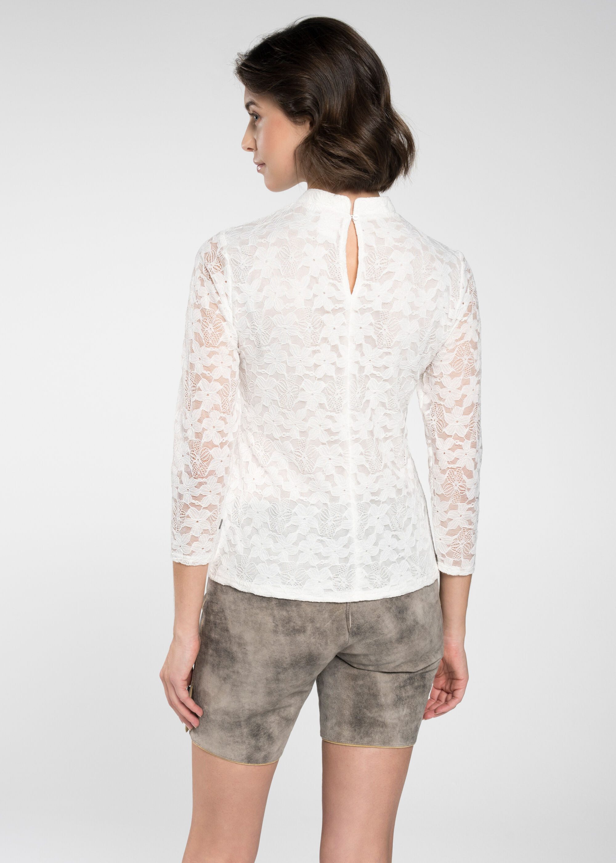 Spieth & Wensky Trachtenbluse Trachtenbluse "Fleurette" Alloverspitze