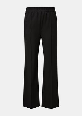 Comma Stoffhose Loose: Hose mit Semi Wide leg Gummizug