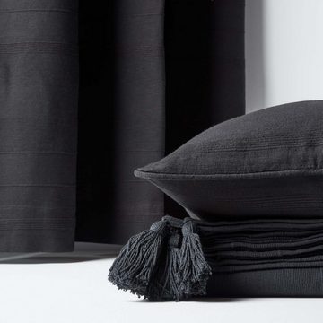 Kissenbezüge Kissenbezug Rajput aus Baumwolle, schwarz, 45 x 45 cm, Homescapes