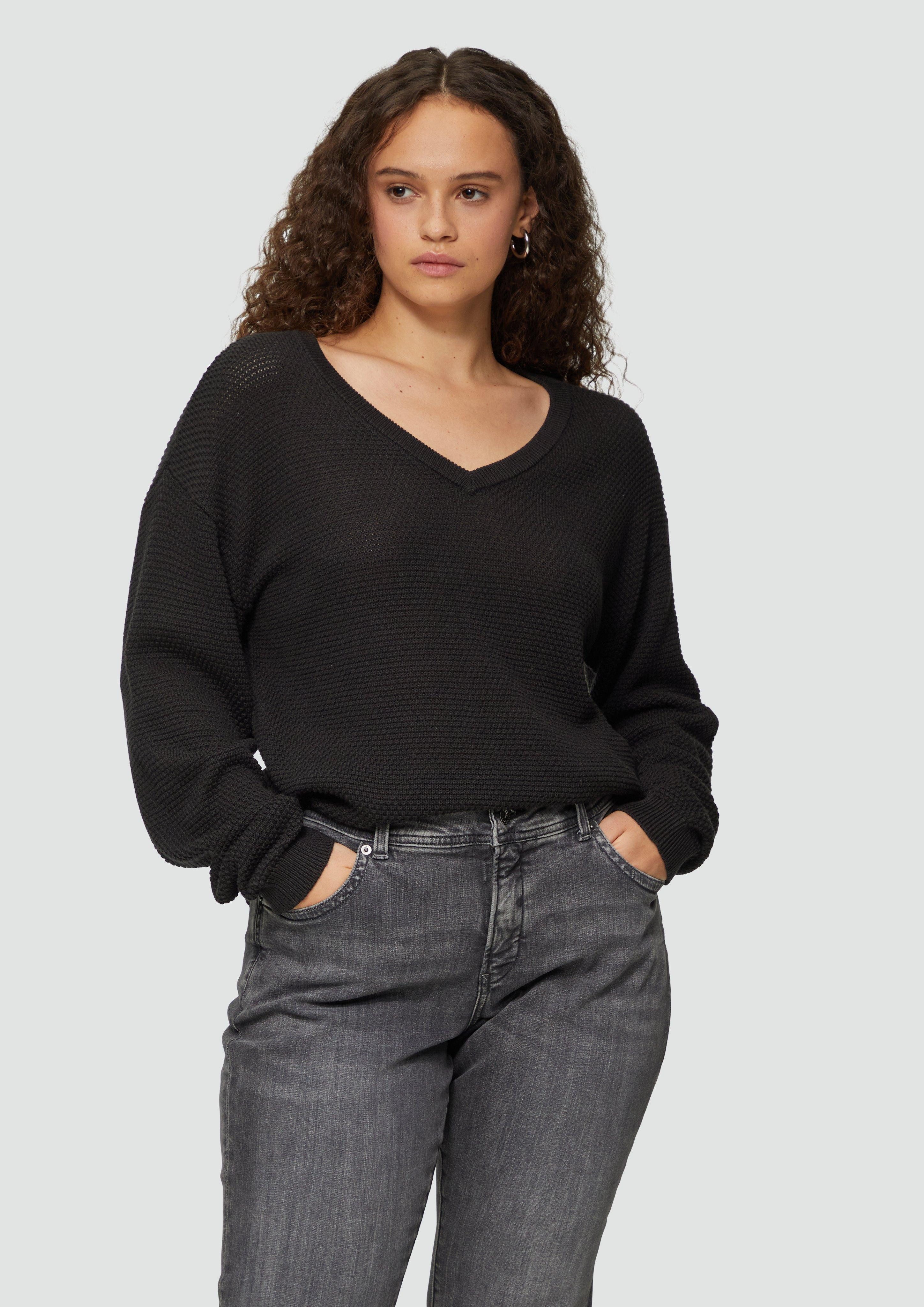 QS Strickpullover Pullover mit Strukturmuster und günstig online kaufen