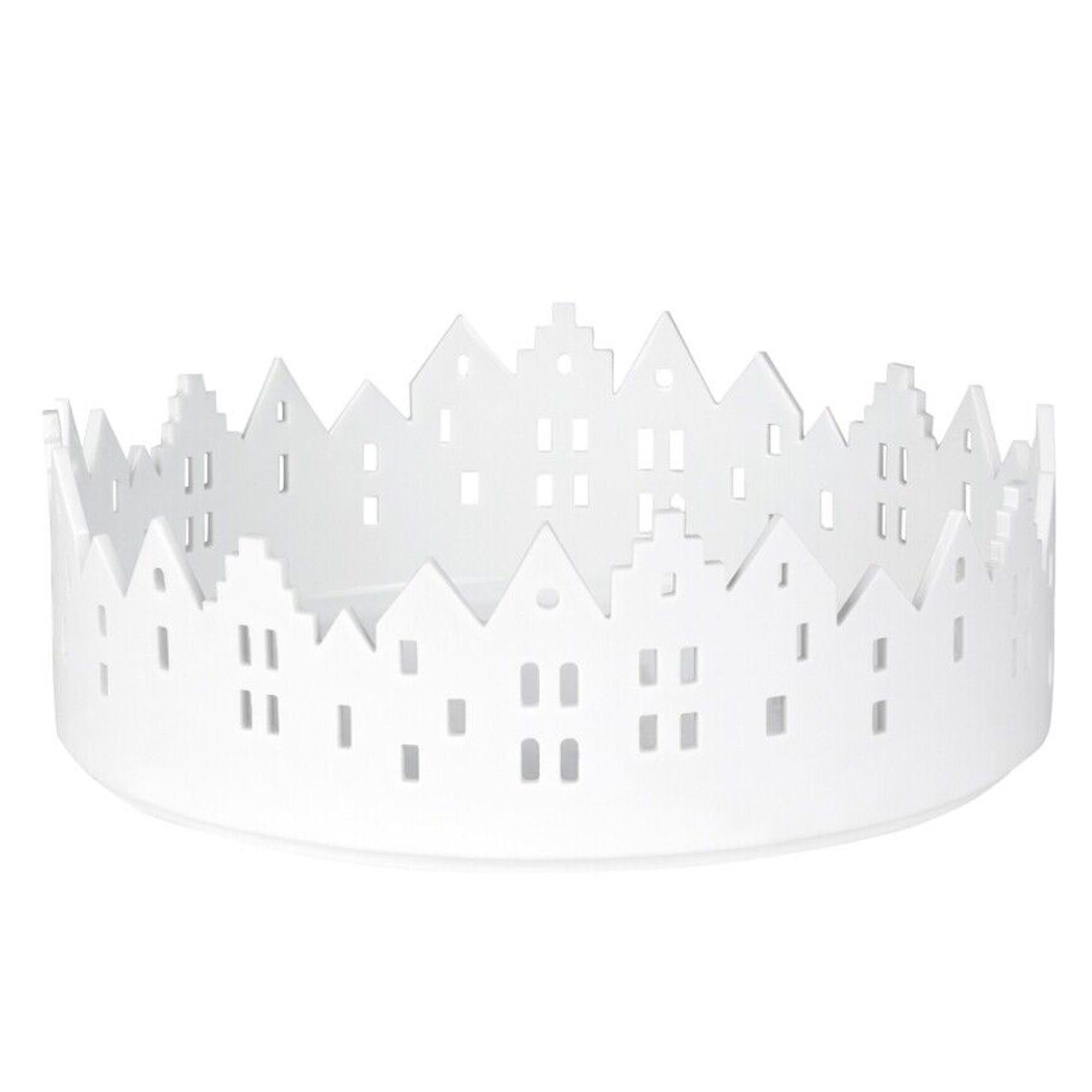 Räder Design Windlicht Räder Stadtschale 18,5 cm Schale Weiß Porzellan mit Relief 92144