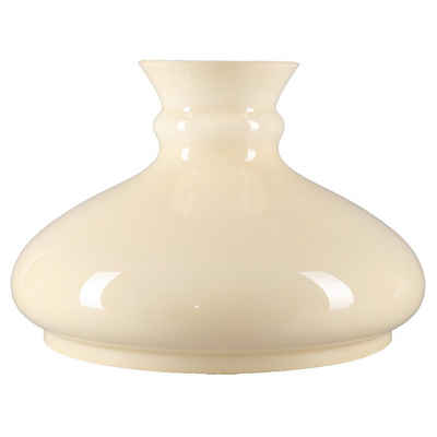 Home4Living Lampenschirm Lampenglas Ersatzglas Petroleumglas Ø 230mm Beige glänzend, Dekorativ