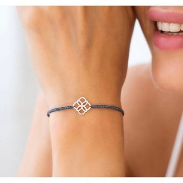 iz-el Armband Mutter Tochter Armband Lebensblume 925 Silber - geflochten, 925 Sterling Silber