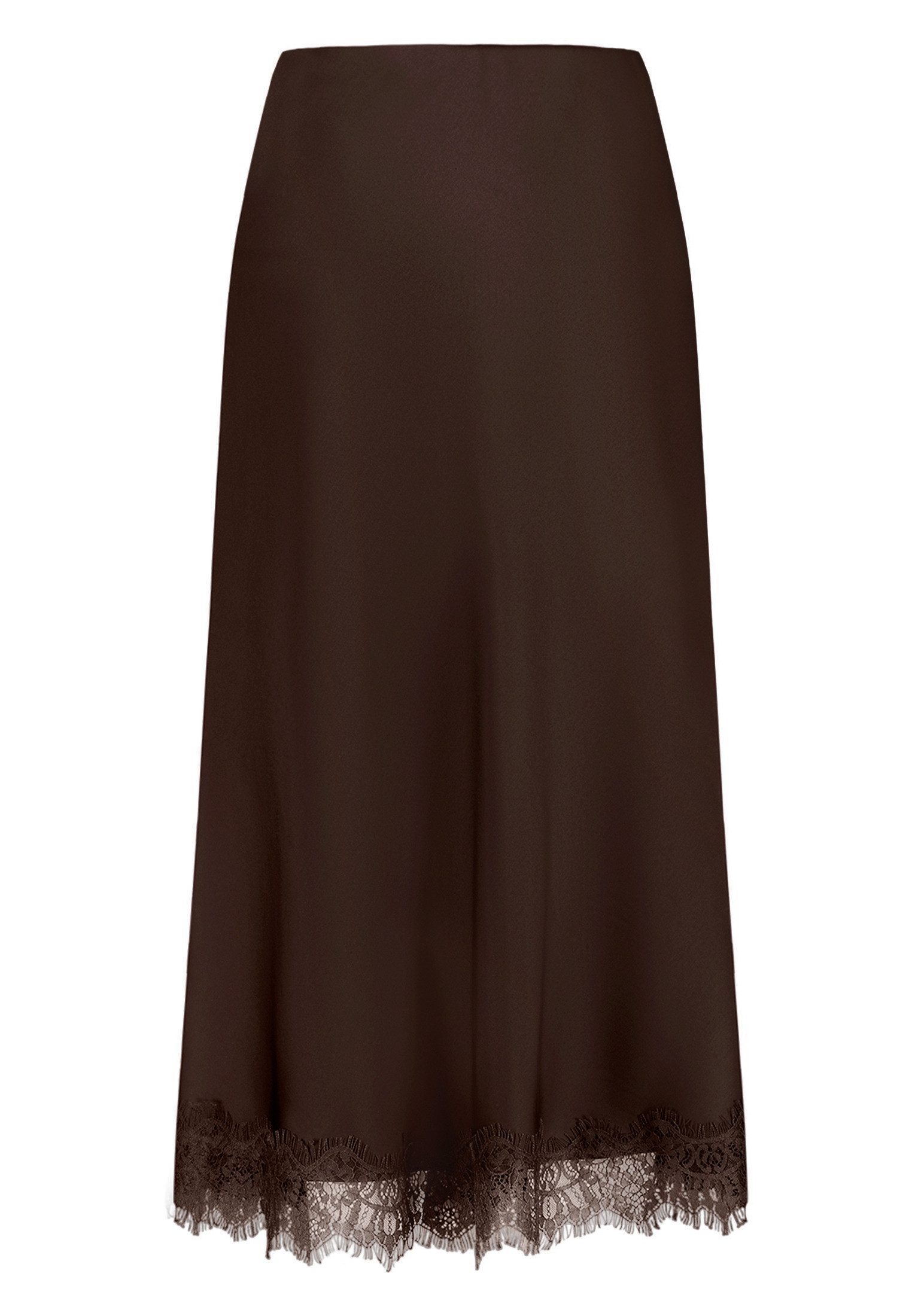 Zero Midirock Damen mit Spitze Spitze