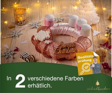 Weihnachtswunder® Kerzenhalter 12x Kerzenhalter mit Dorn silber 5cm groß Kerzenstecker Adventskranz (Packung, 12x Kerzenhalter silber), mit Dorn