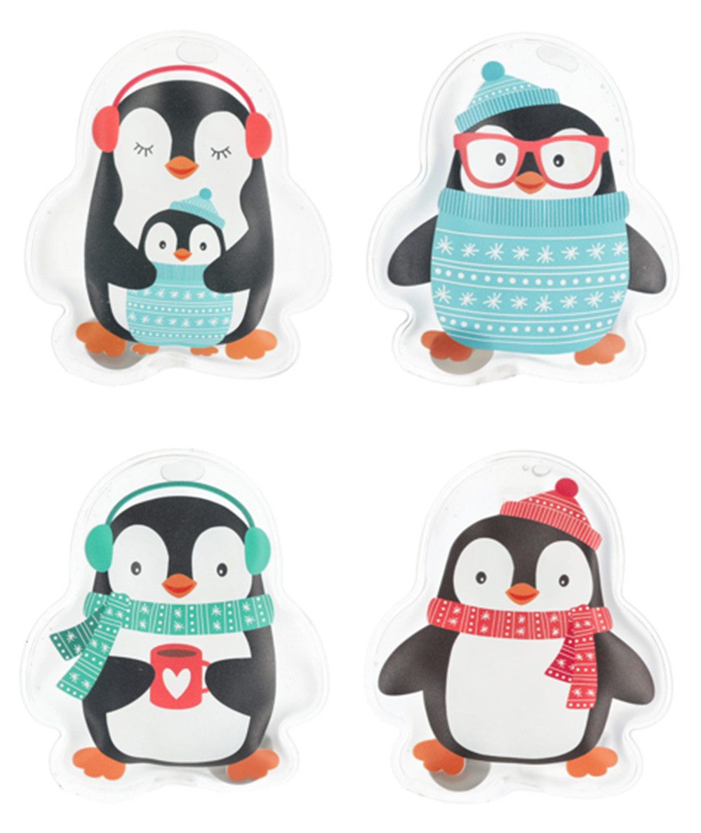 Meinposten Wärmekissen 4 Handwärmer Taschenwärmer Pinguin Taschenheizung Wärmer 4er SET, (4er Set, 4-tlg)