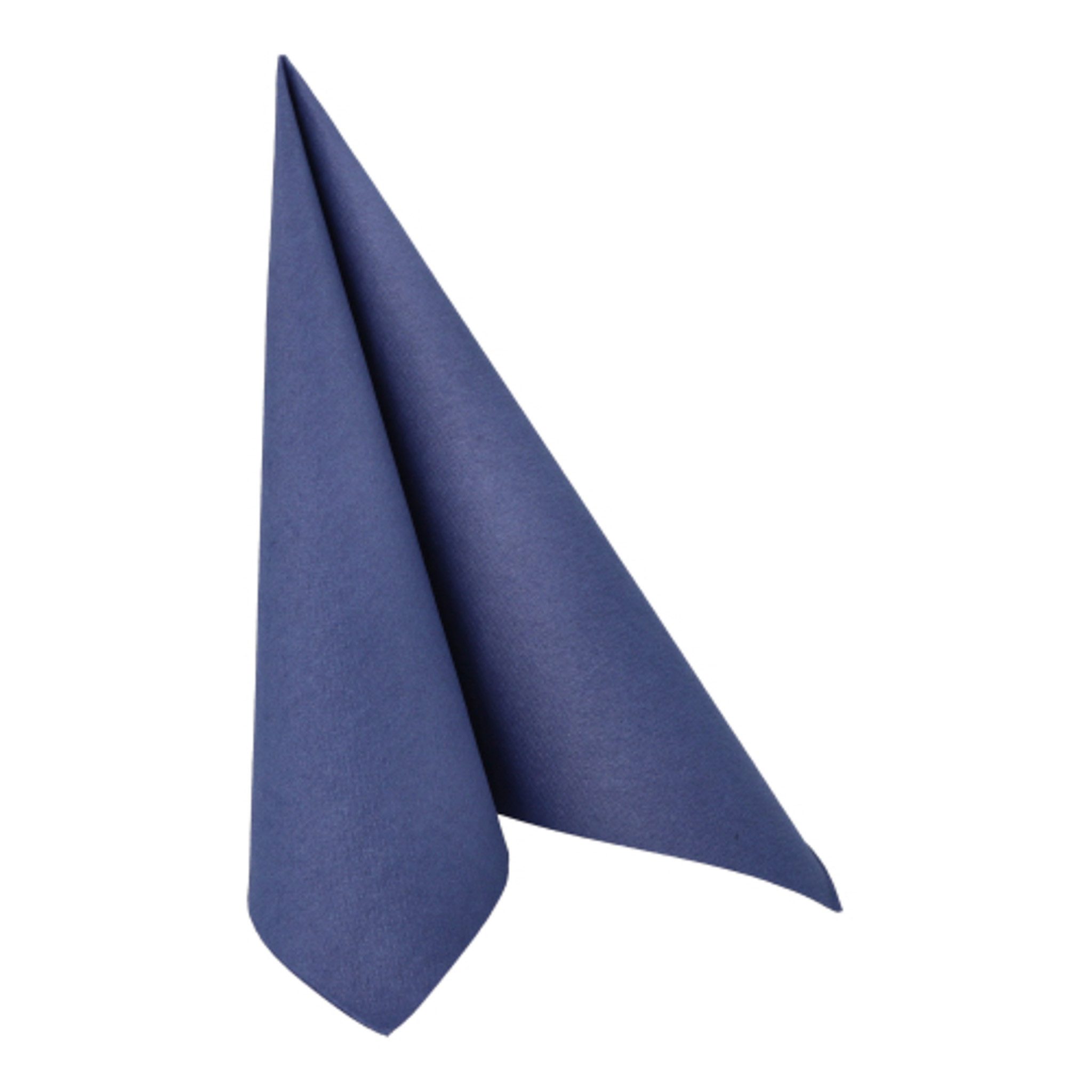 PAPSTAR Papierserviette, Servietten stoffähnlich 40x40cm Royal Collection 50 Stück Dunkelblau