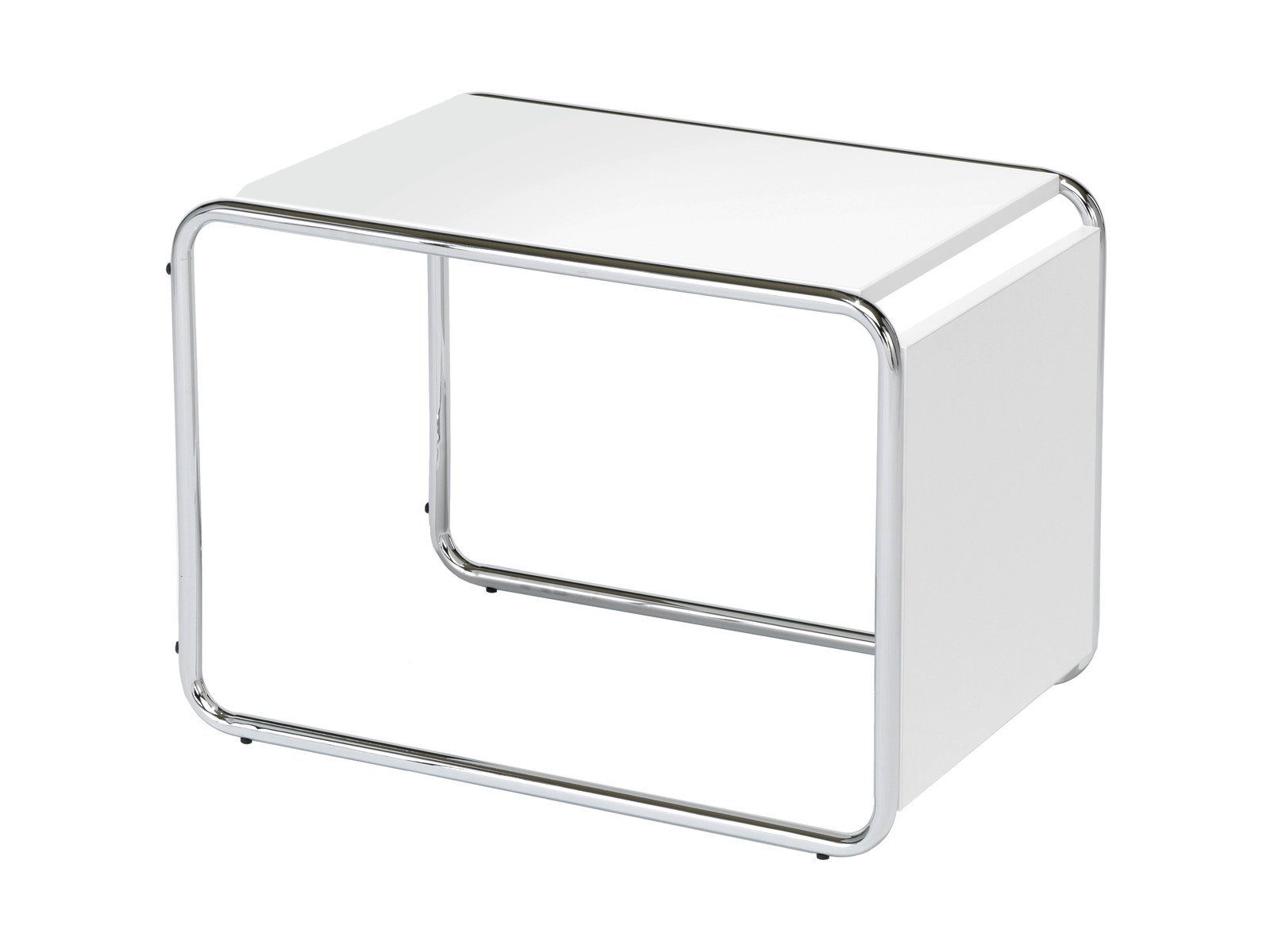 Mauser Sitzkultur Beistelltisch, klein-er Designer Couch-Tisch hoch, Loungetisch Bauhaus-stil, H: 67cm