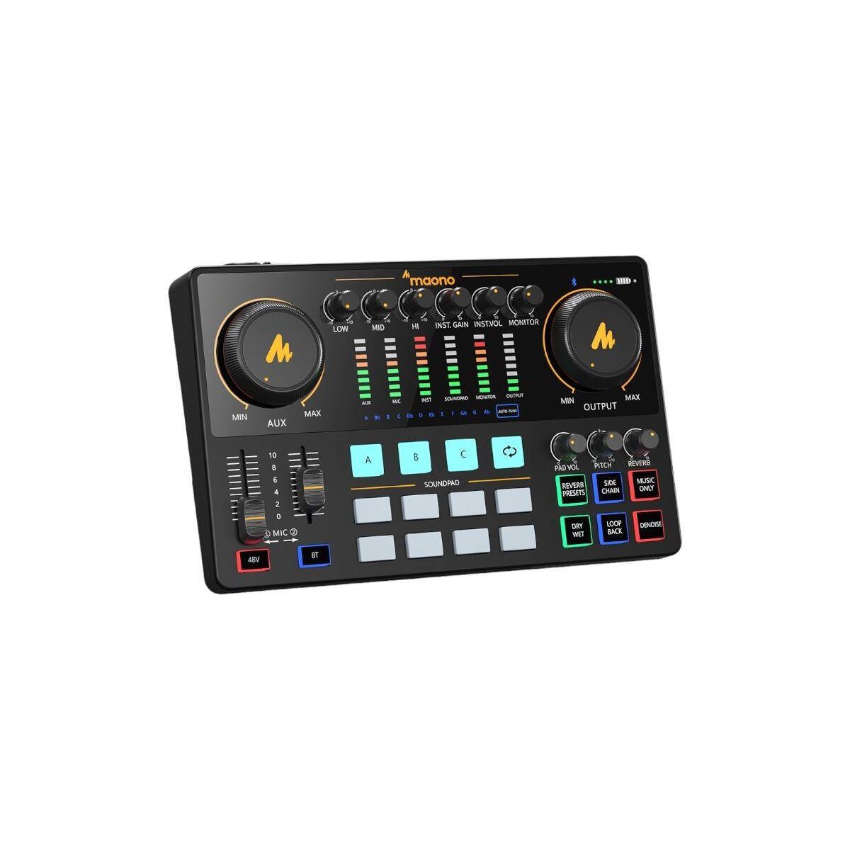 Maono Maono AME2 Soundkarte Schwarz für Streaming & Podcast Soundkarte