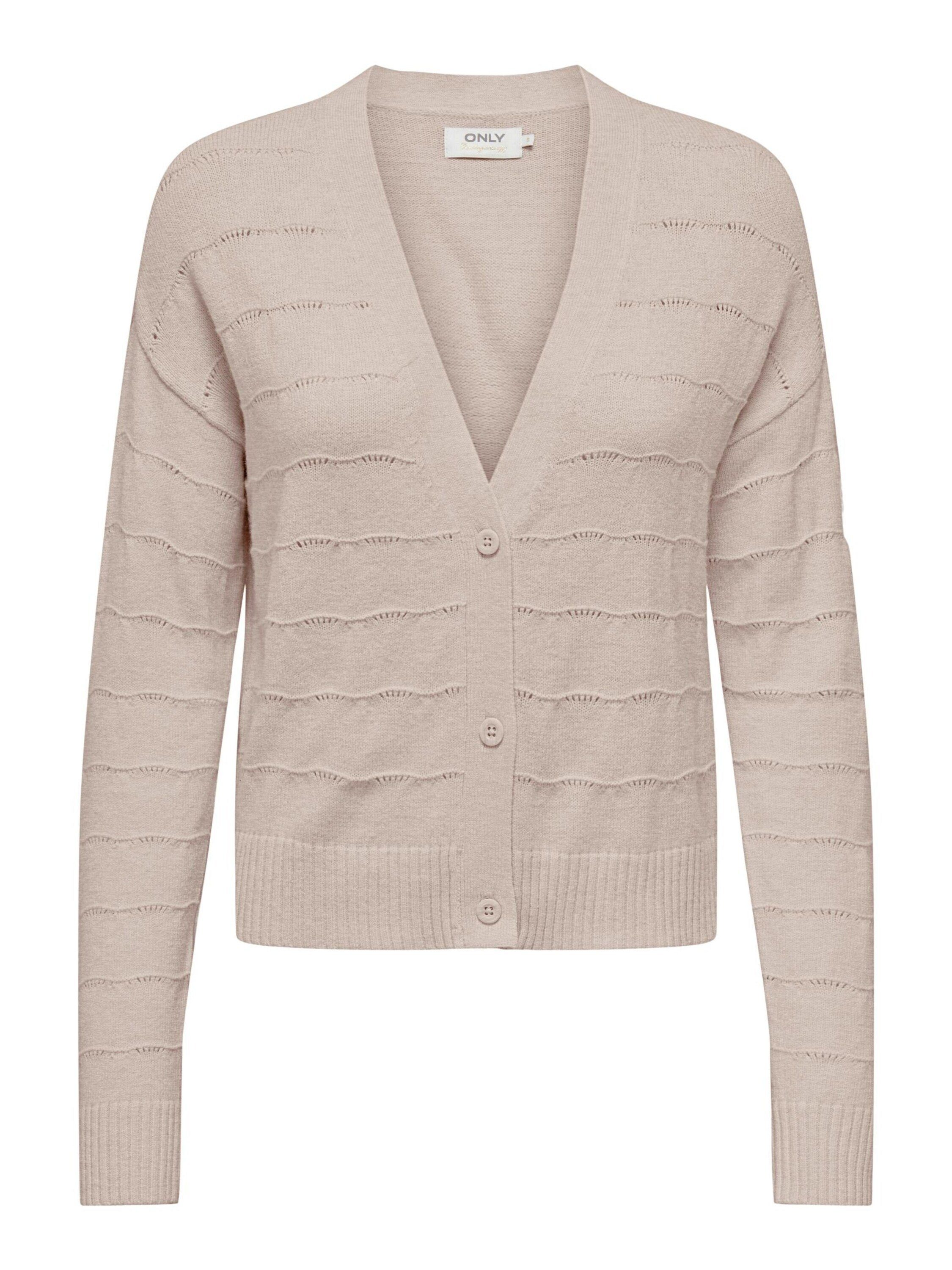 ONLY Strickjacke KATIA (1-tlg) Lochmuster