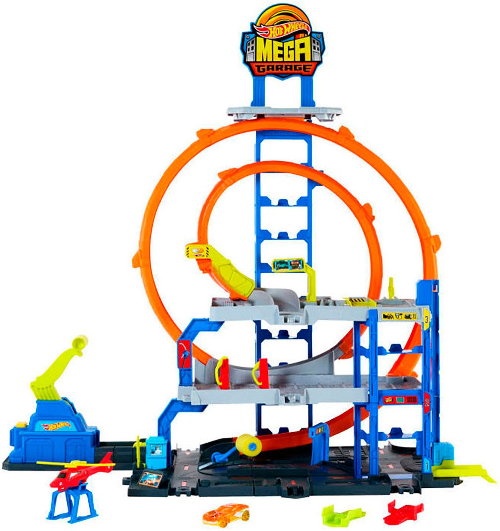 Hot Wheels Spiel-Parkgarage City Mega Looping Garage günstig online kaufen