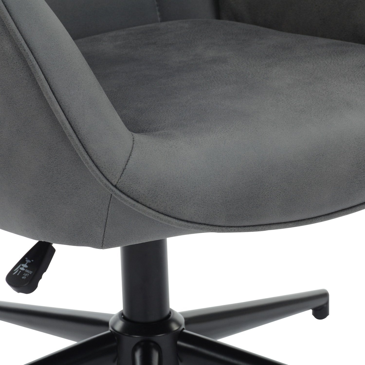 DAYALANE Loungesessel 360° Drehbar - Ohrensessel PU Kunstleder Braun