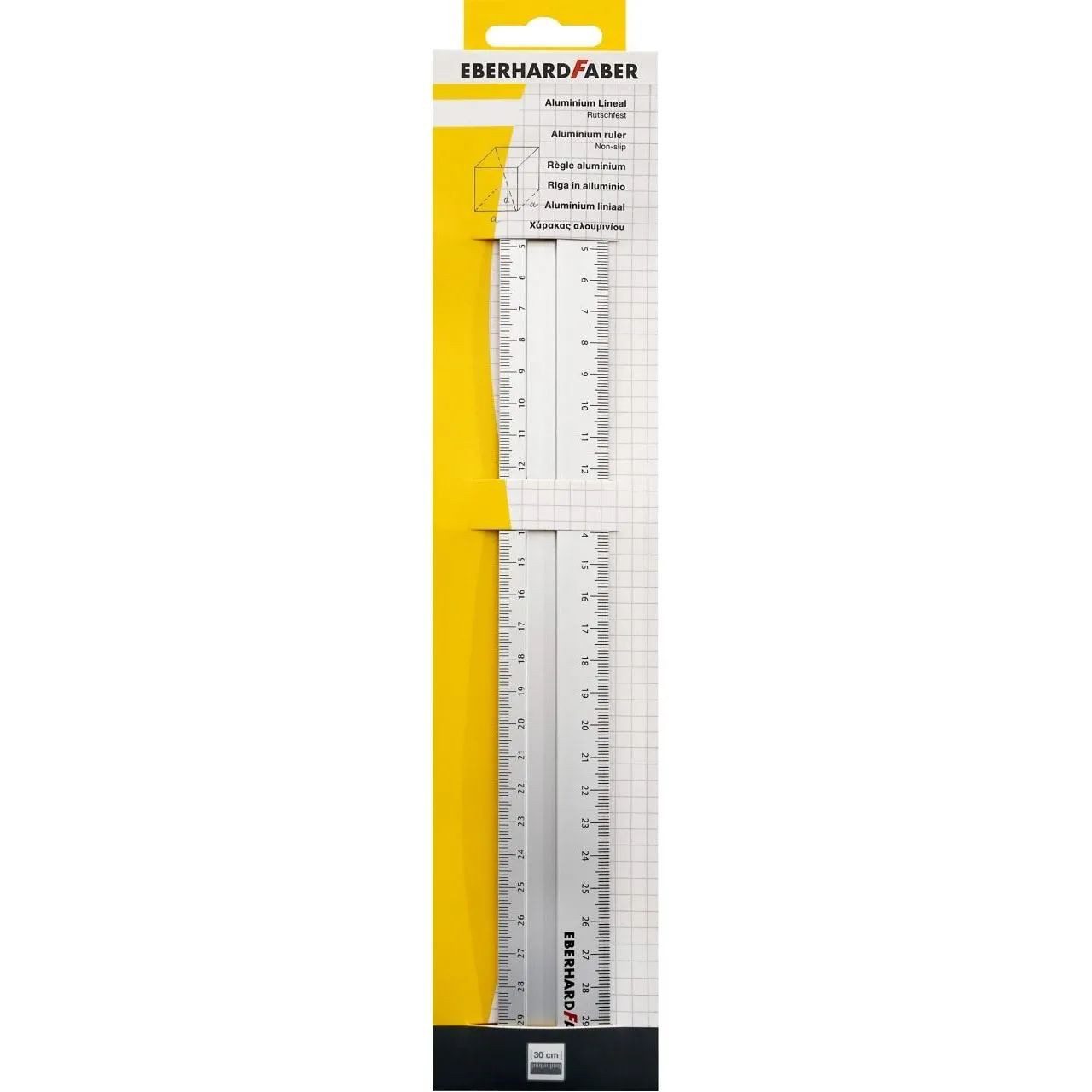 Eberhard Faber Lineal Eberhard Faber Aluminiumlineal 30 cm breit