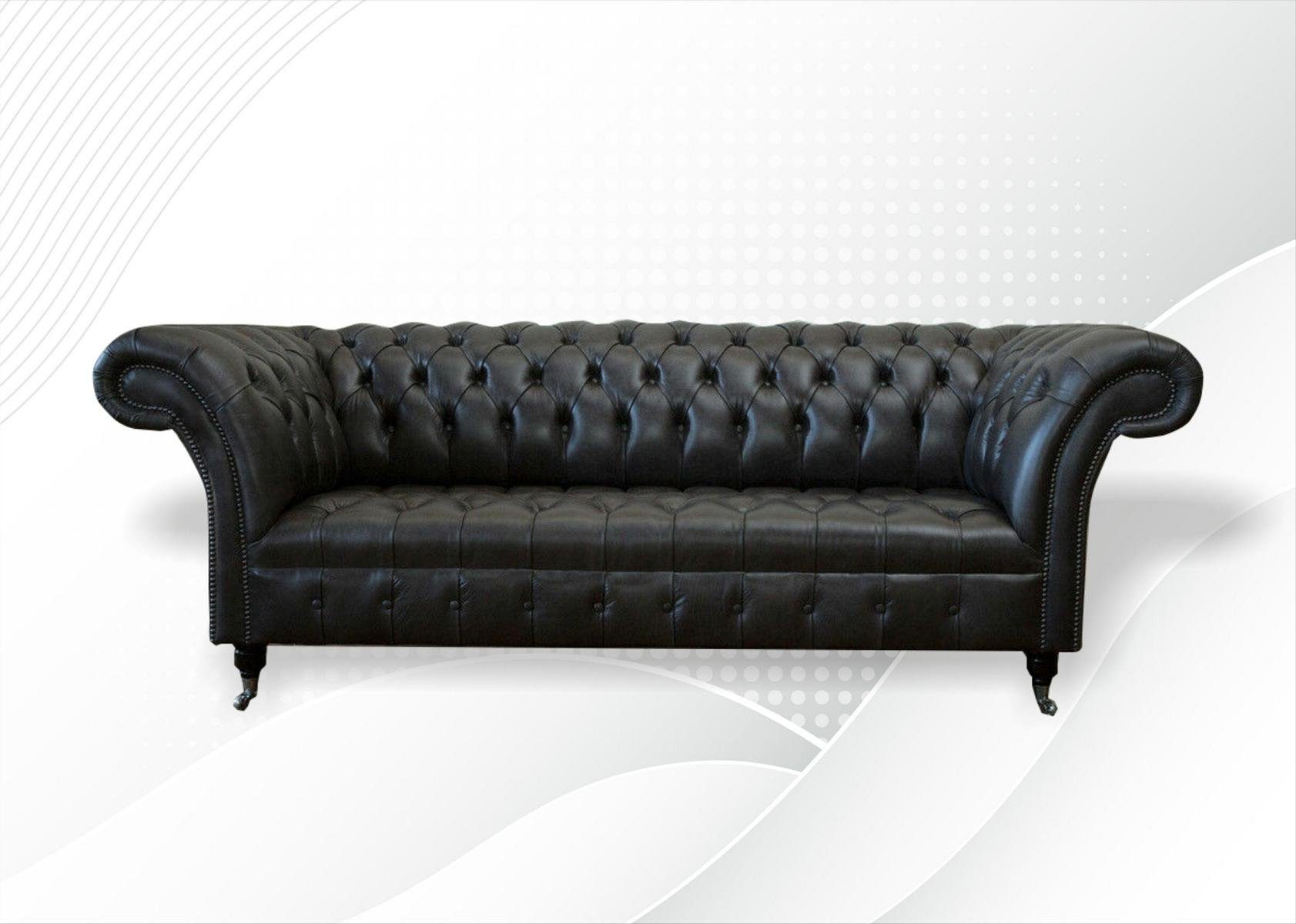 JVmoebel Chesterfield-Sofa, Chesterfield 3 Sitzer Sofa Design Sofa Couch 225 cm