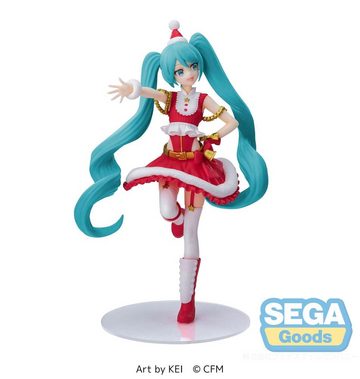 Sega Actionfigur Hatsune Miku Luminasta PVC Statue Hatsune Miku Christmas 2023 20 cm