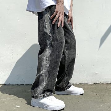 KIKI Haremshose Boyfriend-Jeans Jeans Hose mit hoher Taille