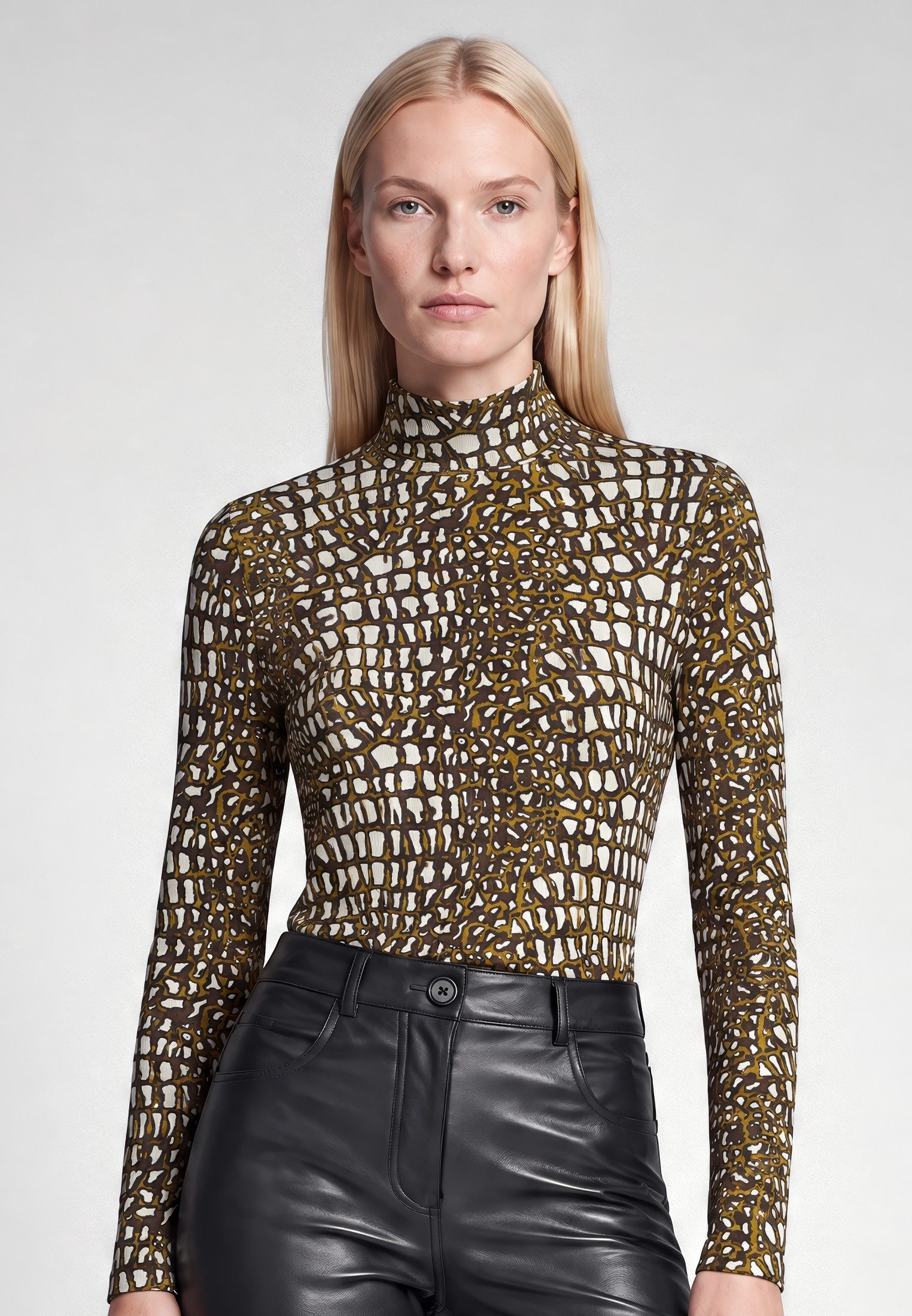 MARC AUREL Shirtbluse mit Reptilienprint