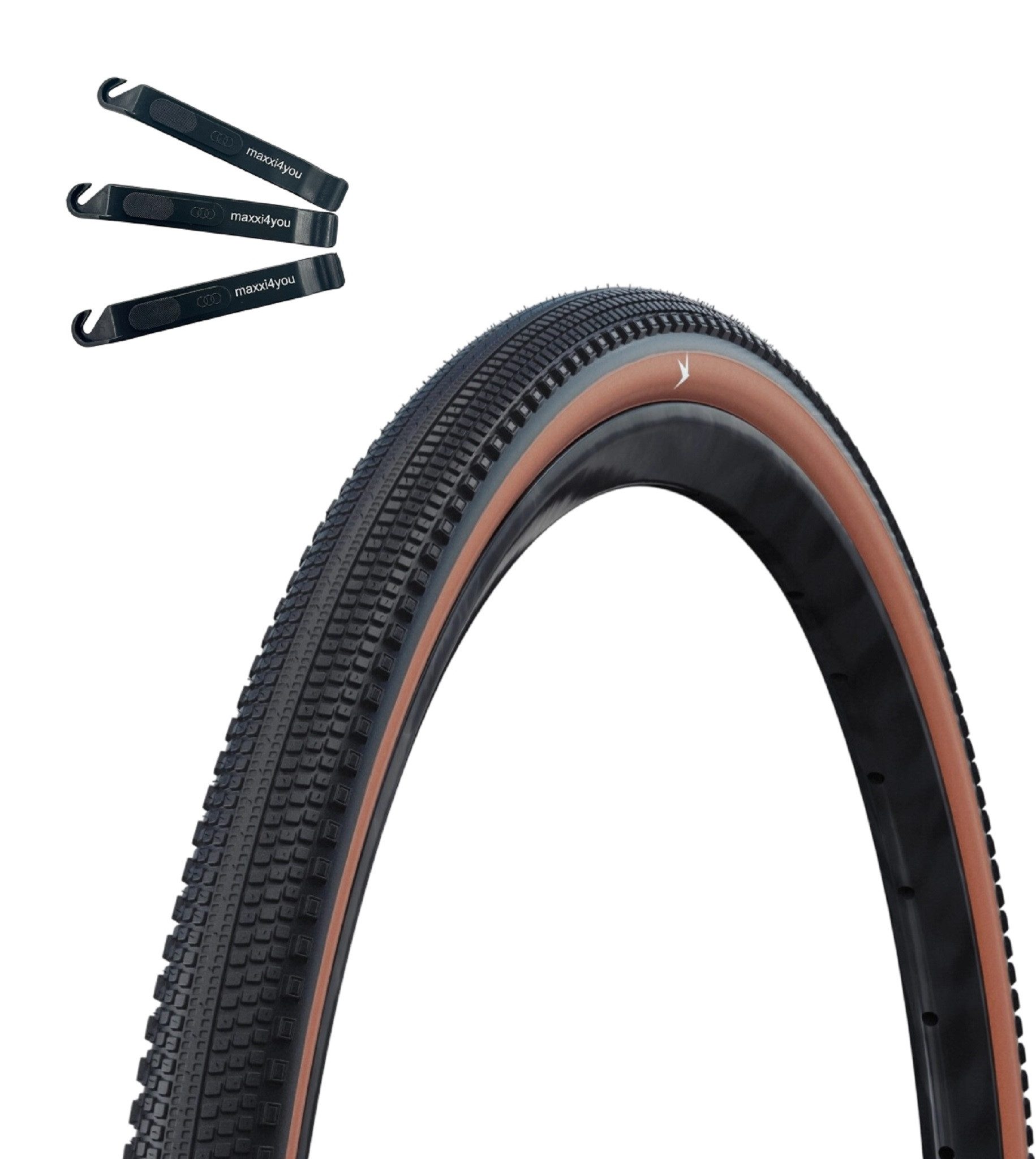 Fahrradreifen 1 x Schwalbe G-One Comp Fahrradreifen Schwarz/Bronze 40-622 inkl. RH