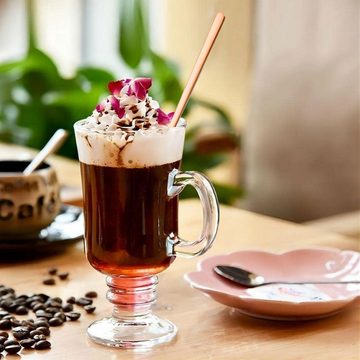 Lubgitsr Kaffeelöffel Drinklöffel aus Edelstahl,Espressolöffel aus rostfreiem Stahl (4 Stück)