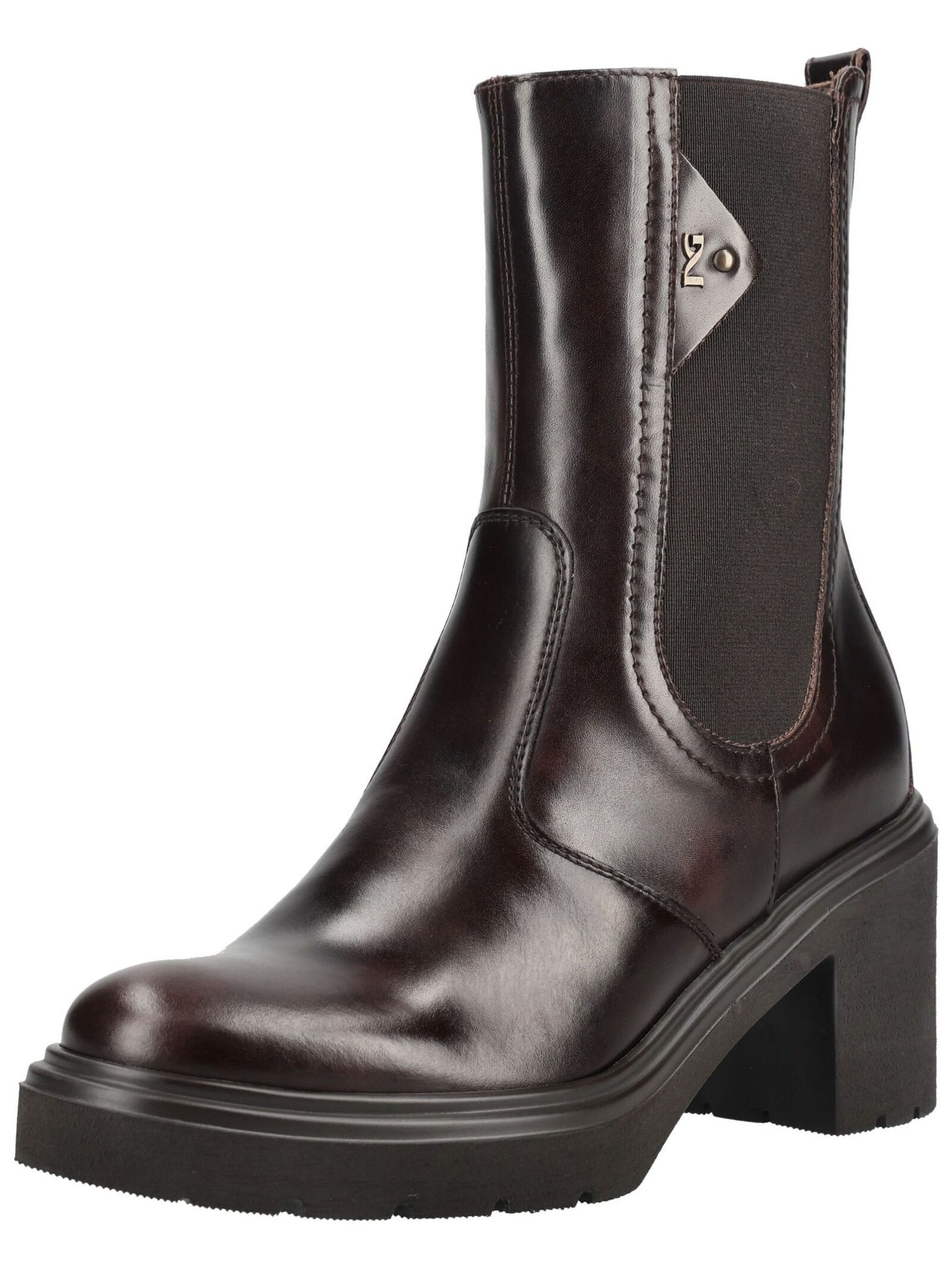 Nero Giardini Nero Giardini Stiefelette Leder/Textil High-Heel-Stiefelette