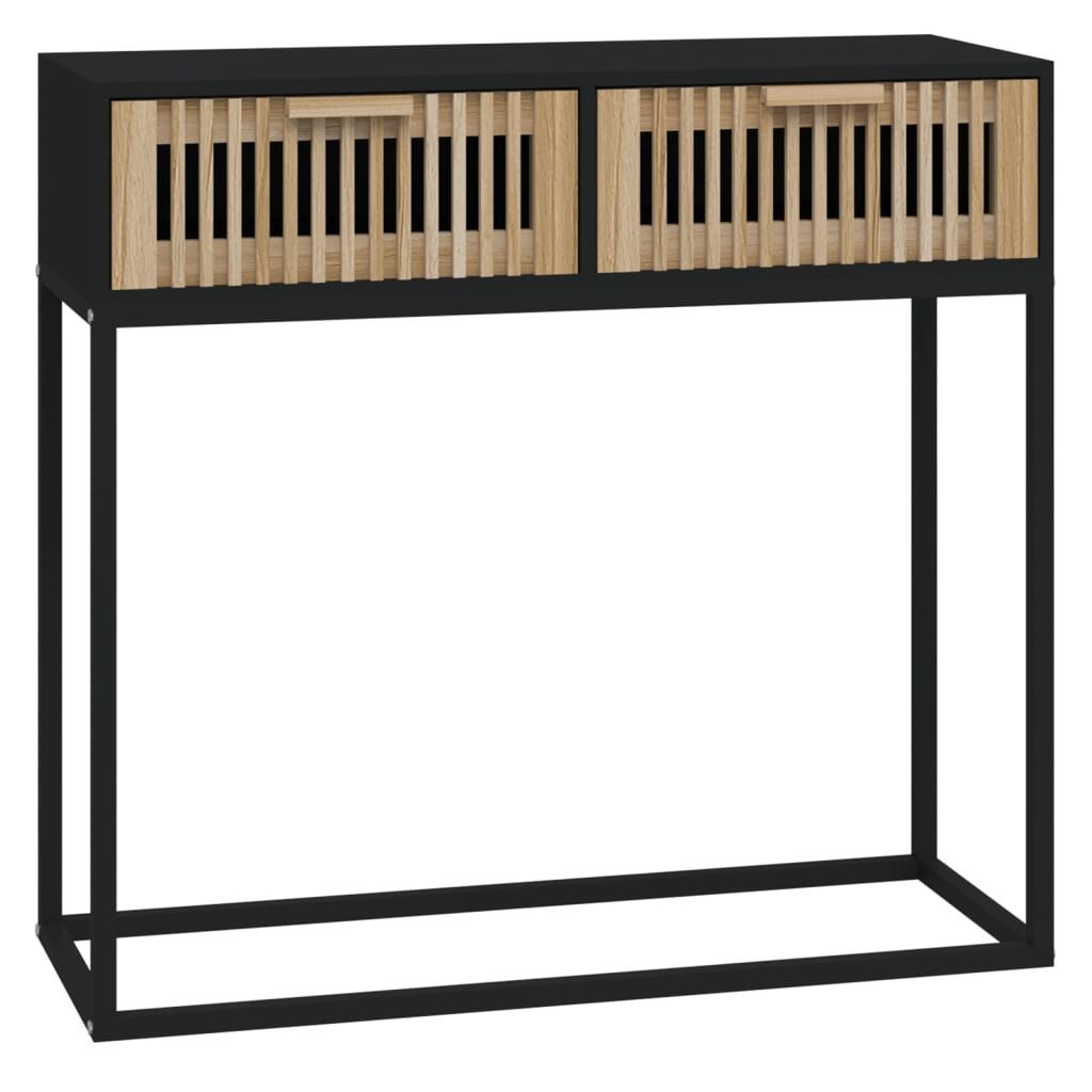vidaXL Beistelltisch Konsolentisch Schwarz 80x30x75 cm günstig online kaufen