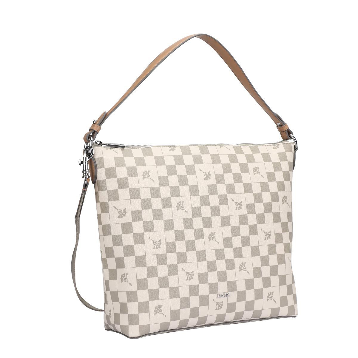 JOOP! Schultertasche 4140006252 Cortina Piazza Alara Hobo Lvz mud (ein Stück, 1-tlg., ca. B/H/T 33/31/12 cm), Innenfächer