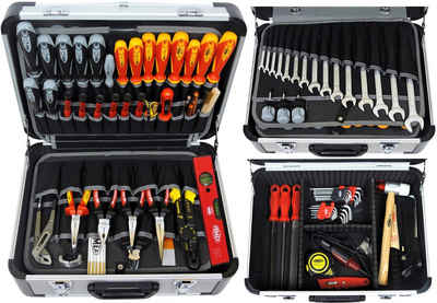 FAMEX Werkzeugset »418-88«, (128-St), Werkzeugkoffer mit Werkzeug