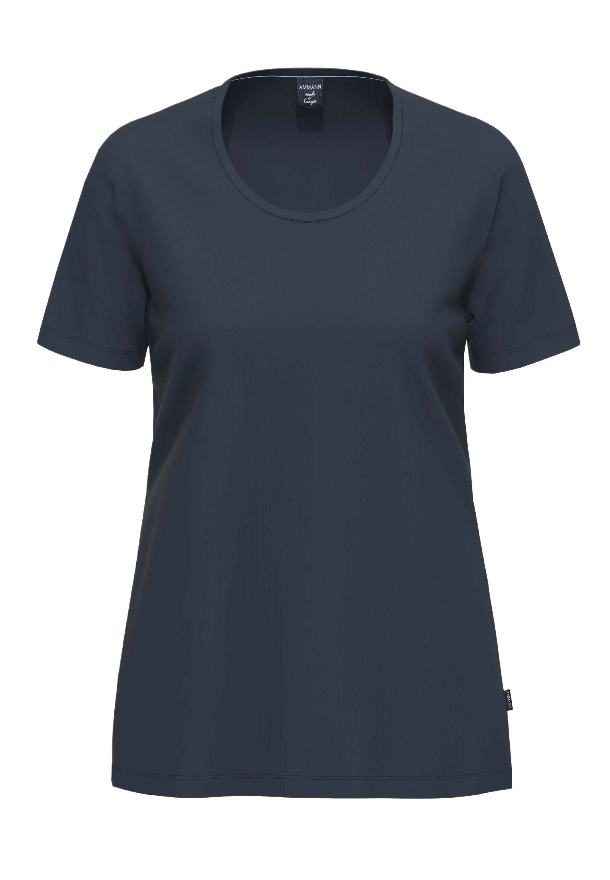 aus Organic Match Mix & Oberteil - 100% Ammann Baumwolle Pyjamaoberteil Cotton - Schlafanzug (1-tlg) Baumwolle Bio - T-Shirt