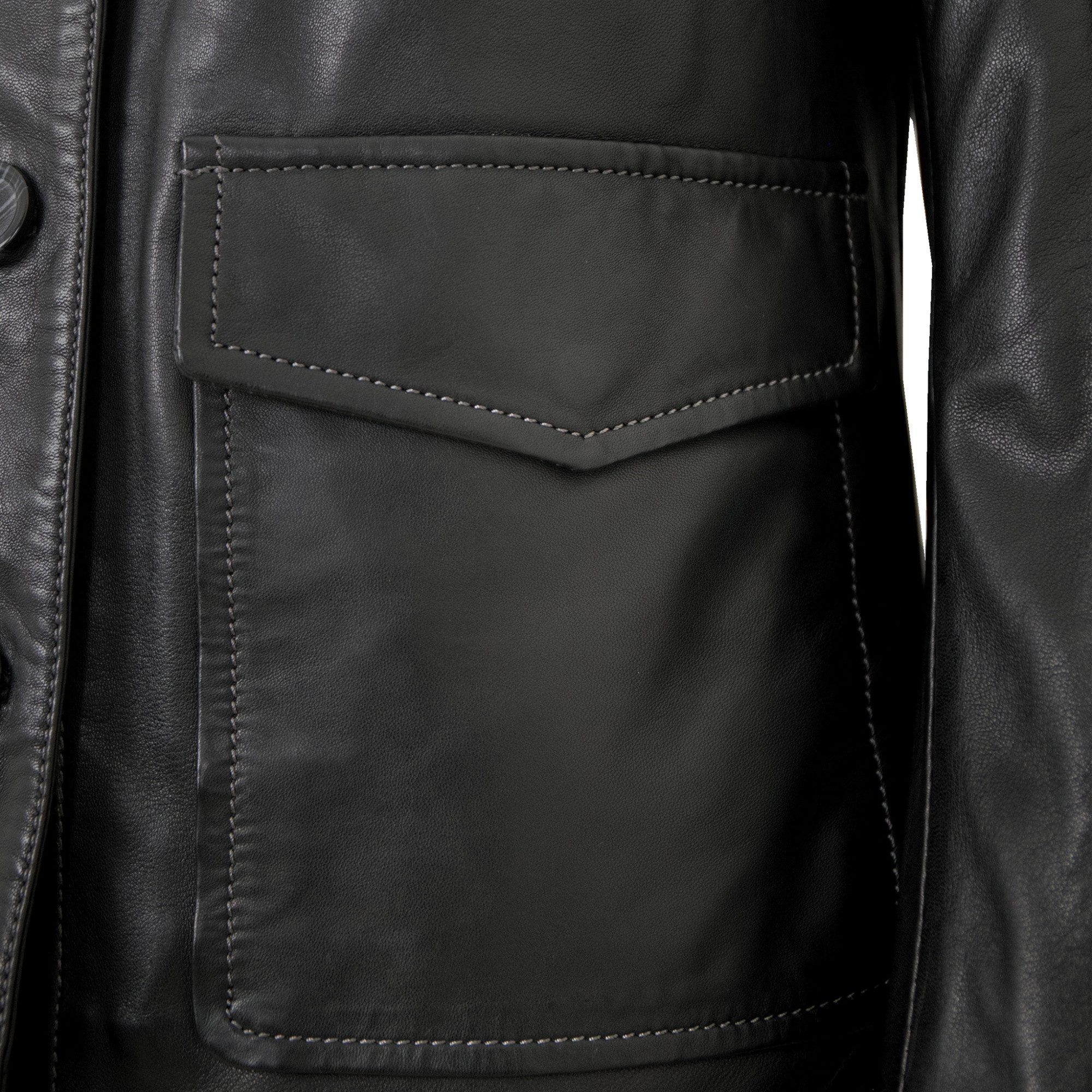 Jilani Lederjacke Wanja Jilani - Damen Lederjacke Lammnappa schwarz – Bild 4 von 5