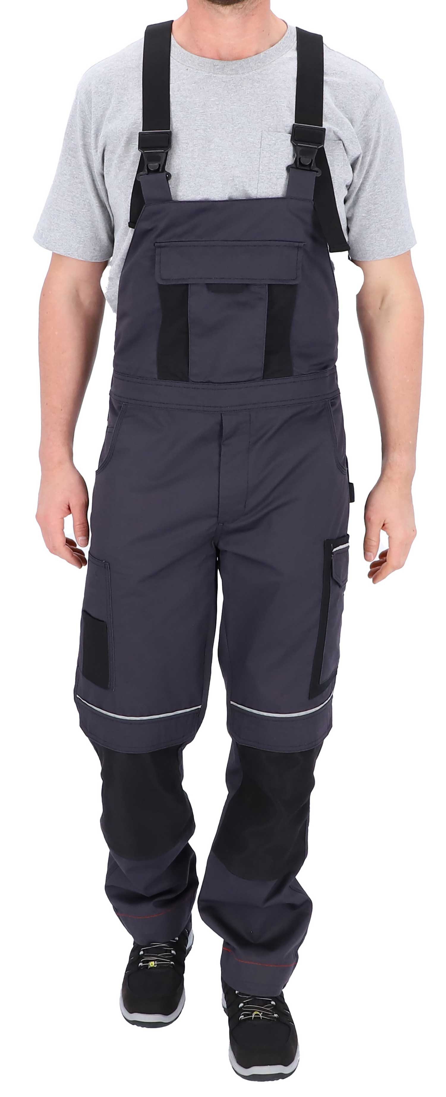 ELIWORX Arbeitslatzhose Stretch Einsatz bequeme robuste flexible Herrenhose Smartes Taschen-Design ideal für Handwerk Heimwerk und Baugewerbe