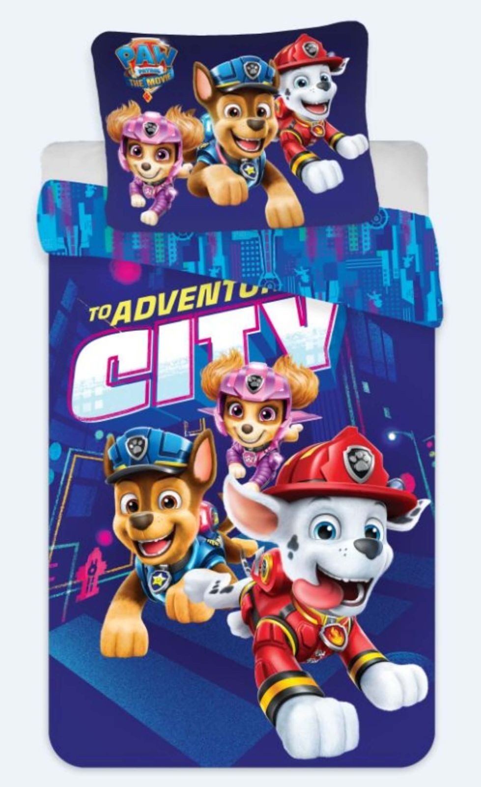 BrandMac Bettwäsche PAW Patrol - The Movie - Wende-Bettwäsche-Set, 135x200 & 80x80, Baumwolle, 100% Baumwolle