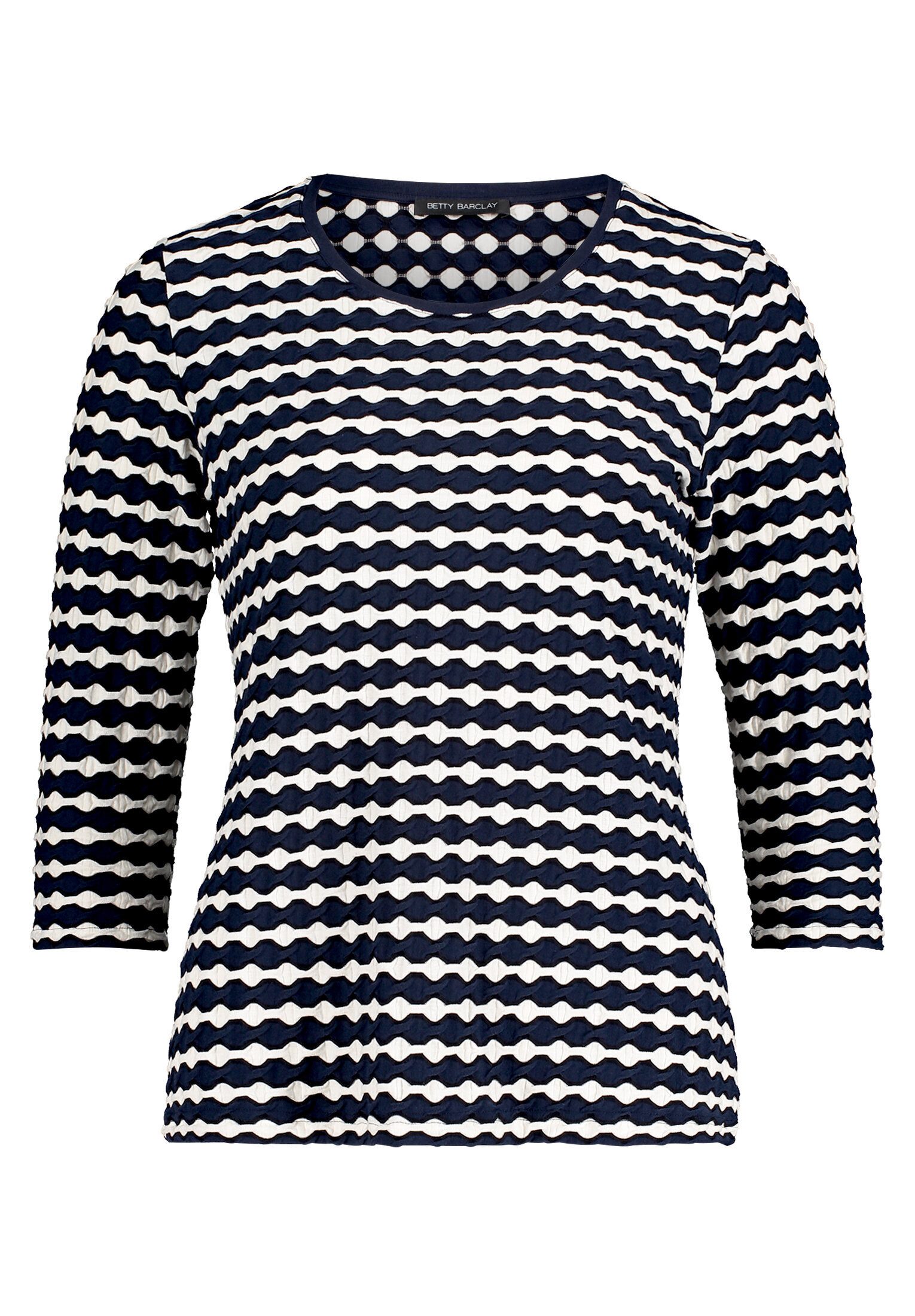 Betty Barclay 3/4-Arm-Shirt Damen mit Rundhalsausschnitt (1-tlg) Material