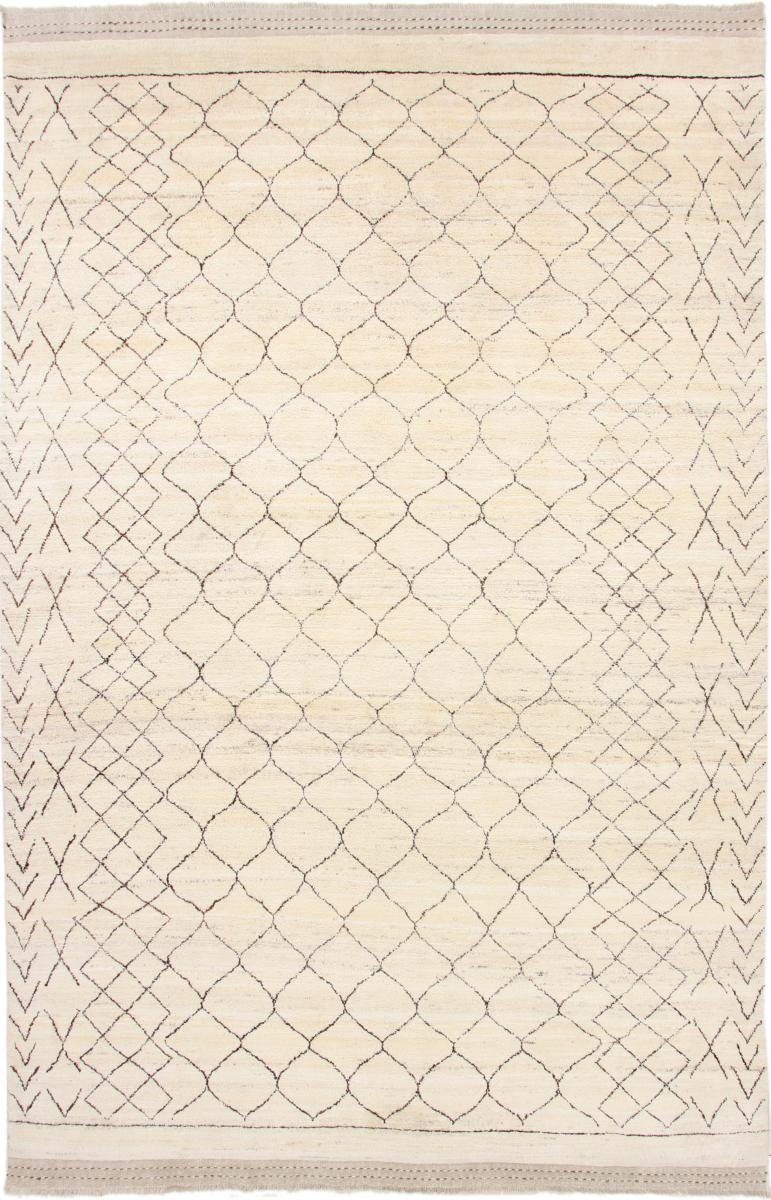 Orientteppich Berber Maroccan 238x377 Handgeknüpfter Moderner Orientteppich, Nain Trading, rechteckig, Höhe: 20 mm
