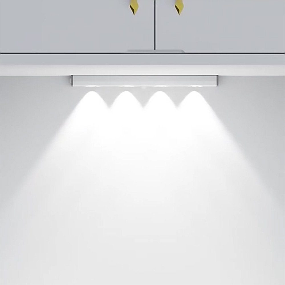 Jibenhome LED Unterbauleuchte Dimmbar Lichtleiste mit Berührungsloser Sensor Küchenlicht für Schrank, 50cm Unterbau Beleuchtung Schrankbeleuchtung Kabellos, USB Aufladbar