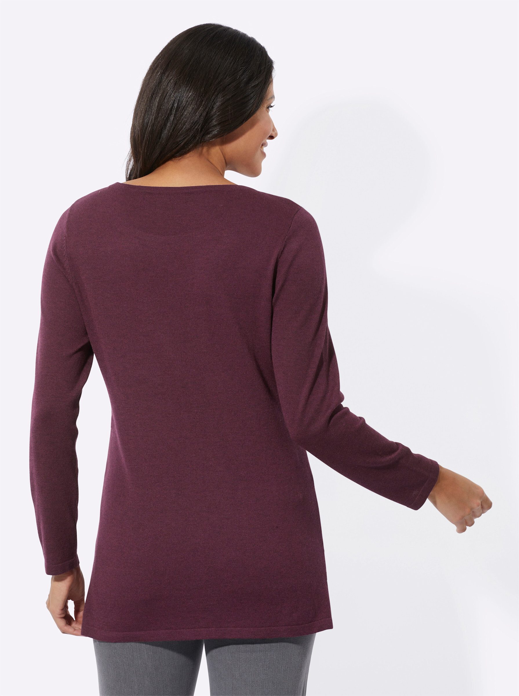 Sieh an! Strickpullover Longpullover günstig online kaufen