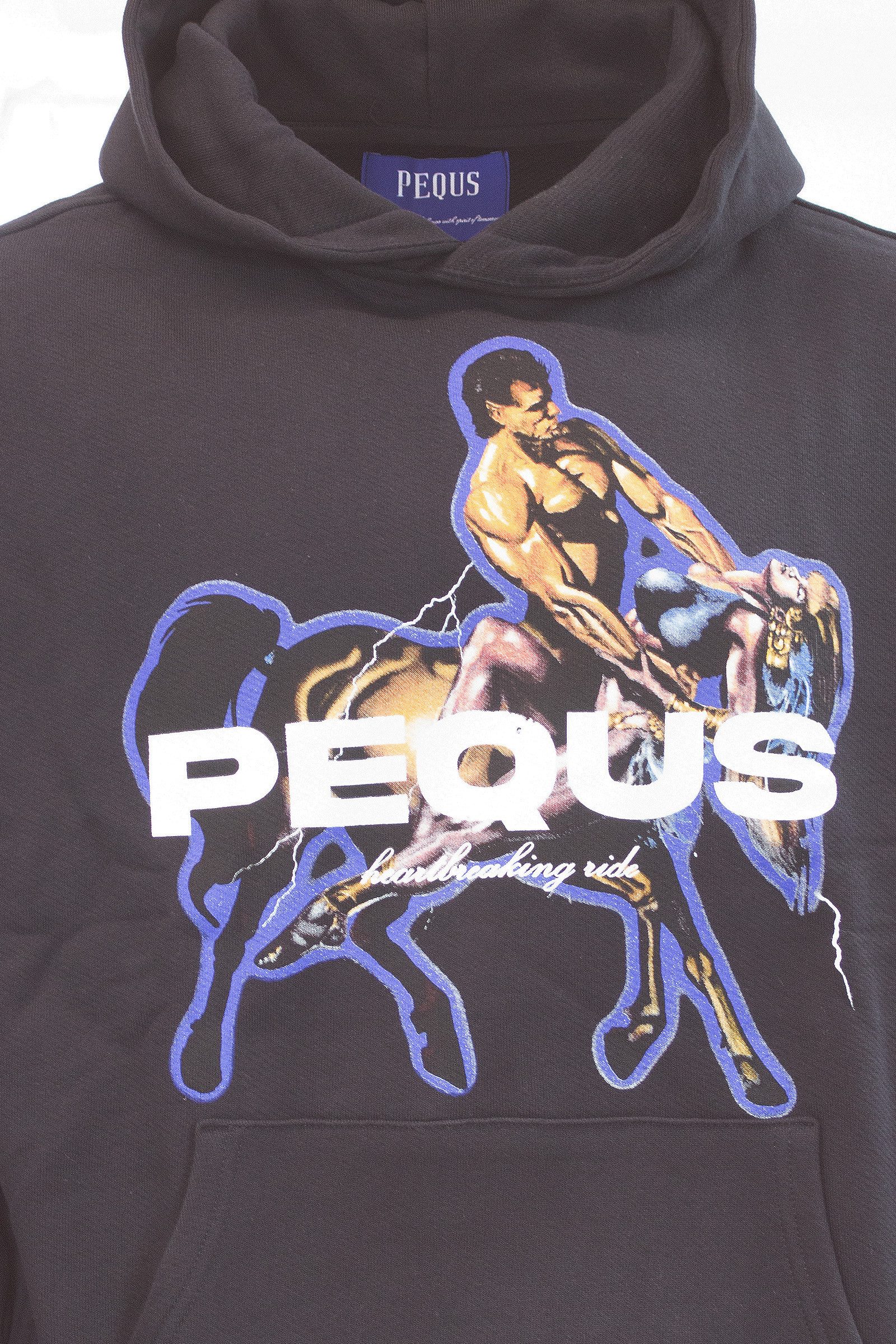 PEQUS Hoodie Pequs Herren Heartbreaking Ride Hoodie Oversize