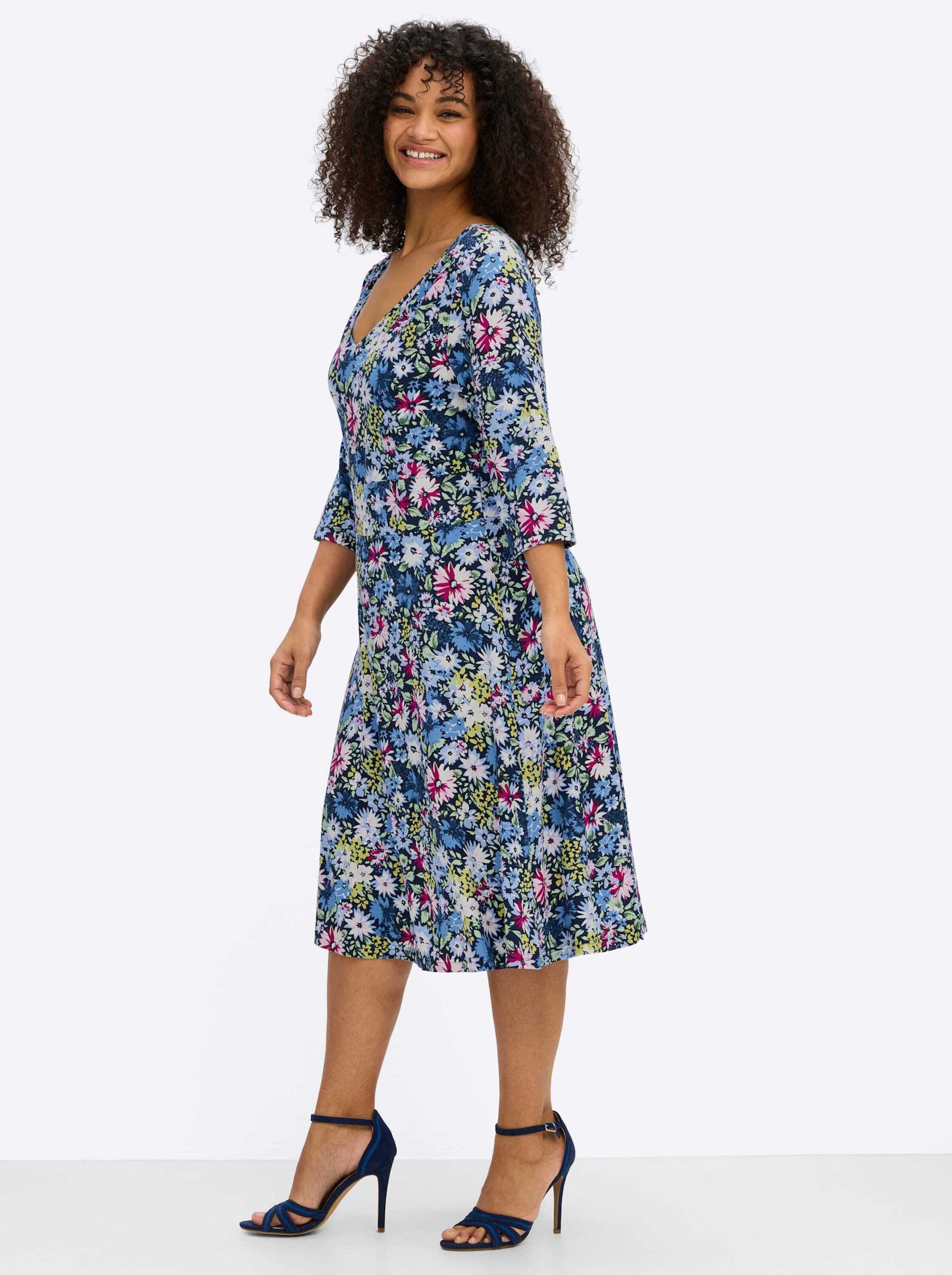 sheego by Joe Browns Jerseykleid Jersey-Kleid Kurzarm
