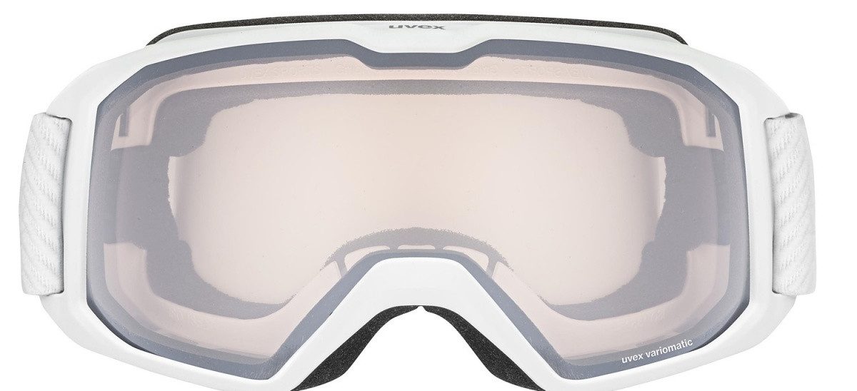Uvex Skibrille Uvex xcitd V Skibrille Snowboardbrille white matt silver clear S550644