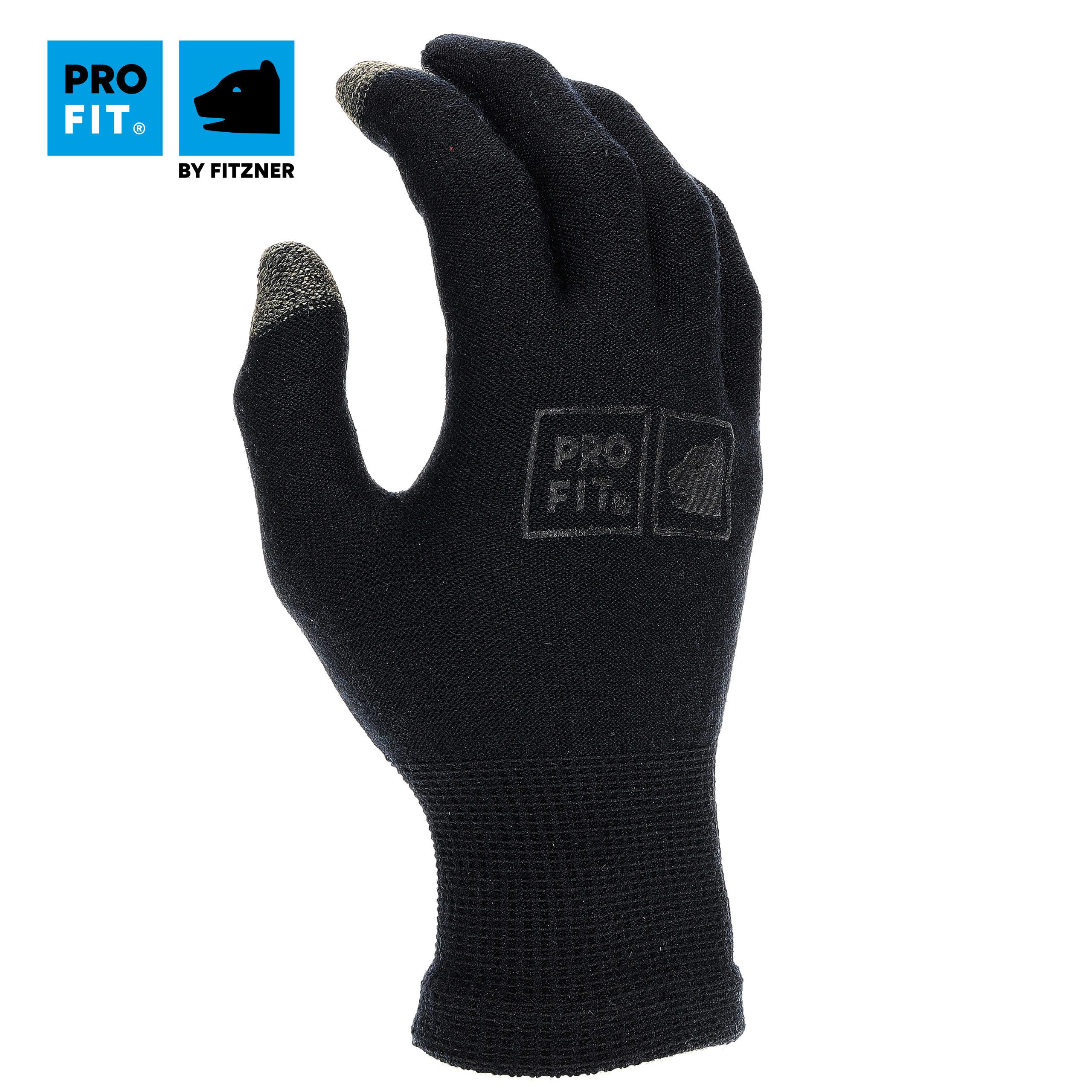PRO FIT by Fitzner Unterziehhandschuhe, Merino-Wolle Handschuh mit Silikonn günstig online kaufen