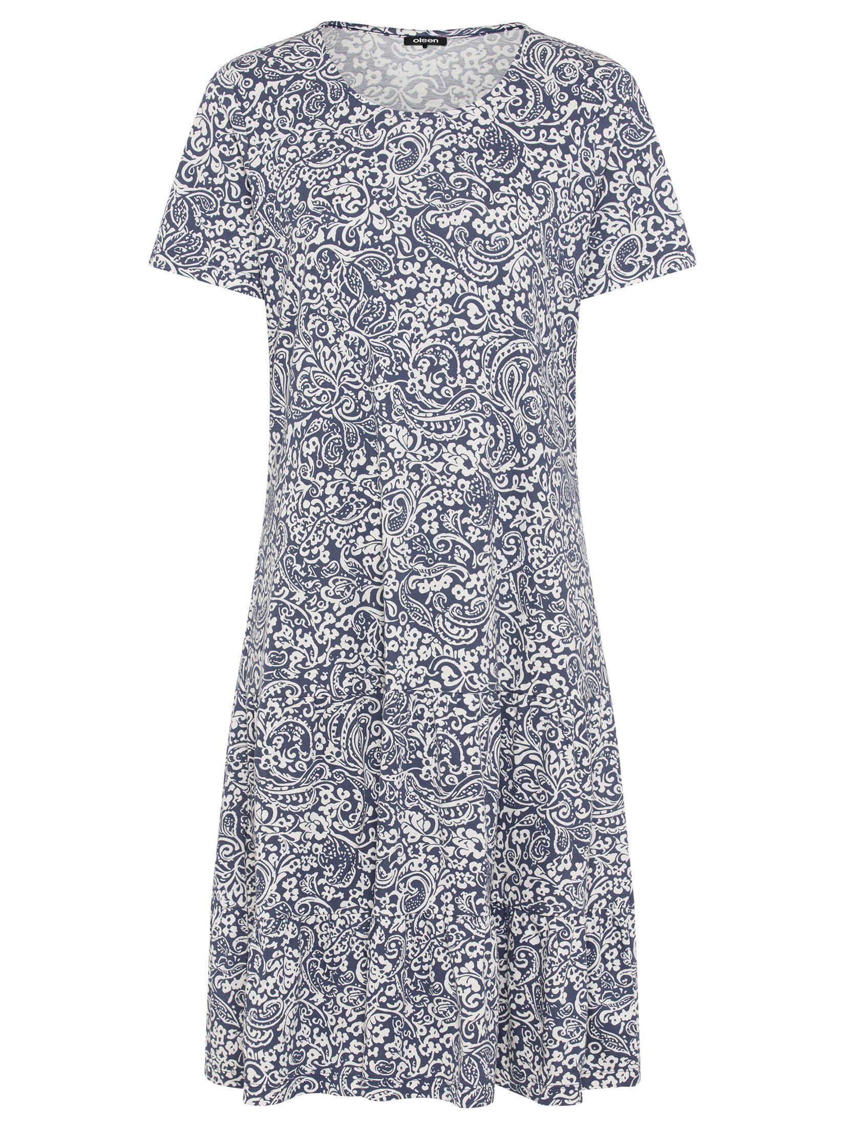 Olsen Jerseykleid (1-tlg) mit Paisleymuster günstig online kaufen