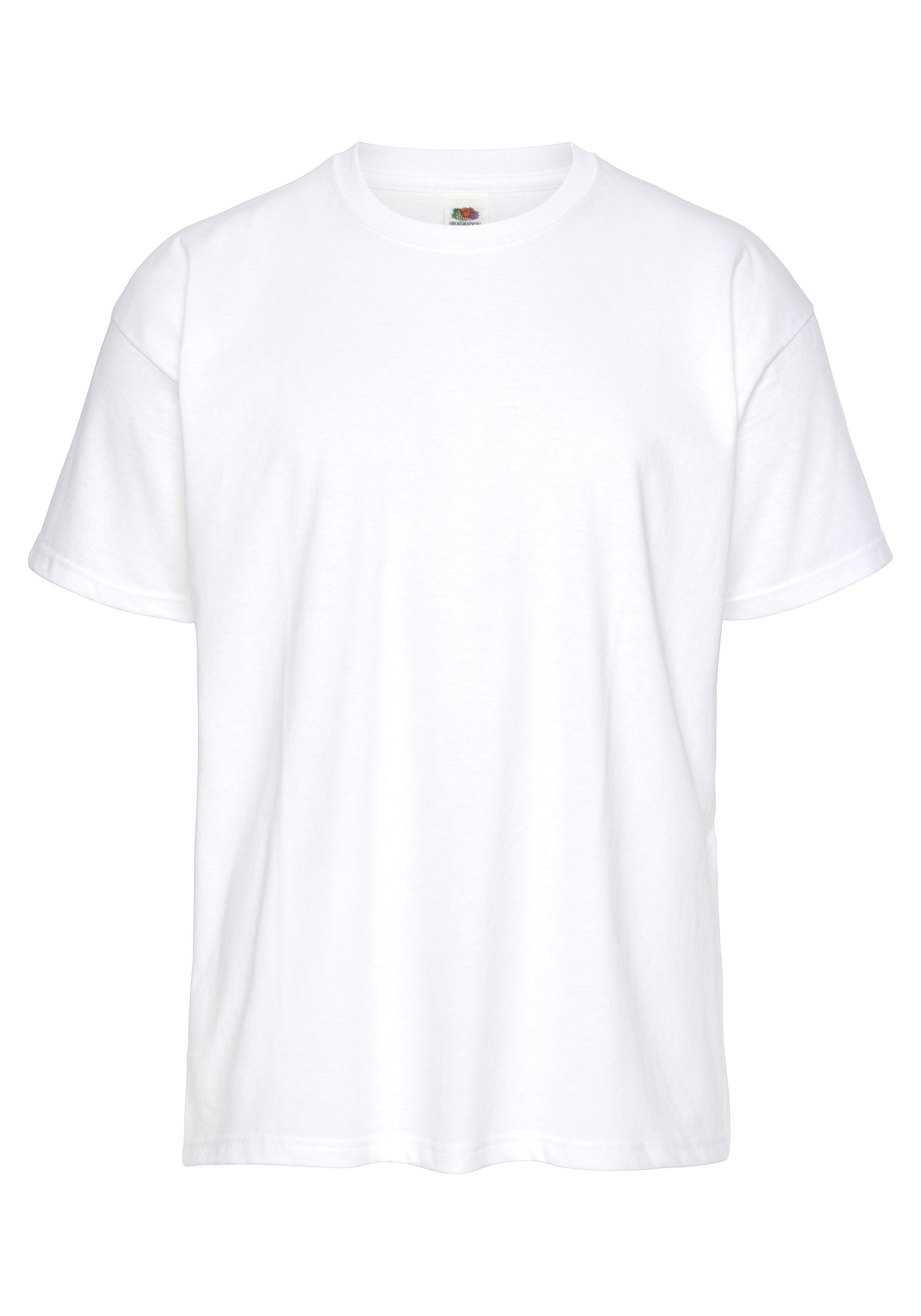 Fruit of the Loom T-Shirt, sechs Stück in unterschiedlicher Farbkomination (Packung, 6-tlg., 6er-Pack) mit Rundhalsausschnitt