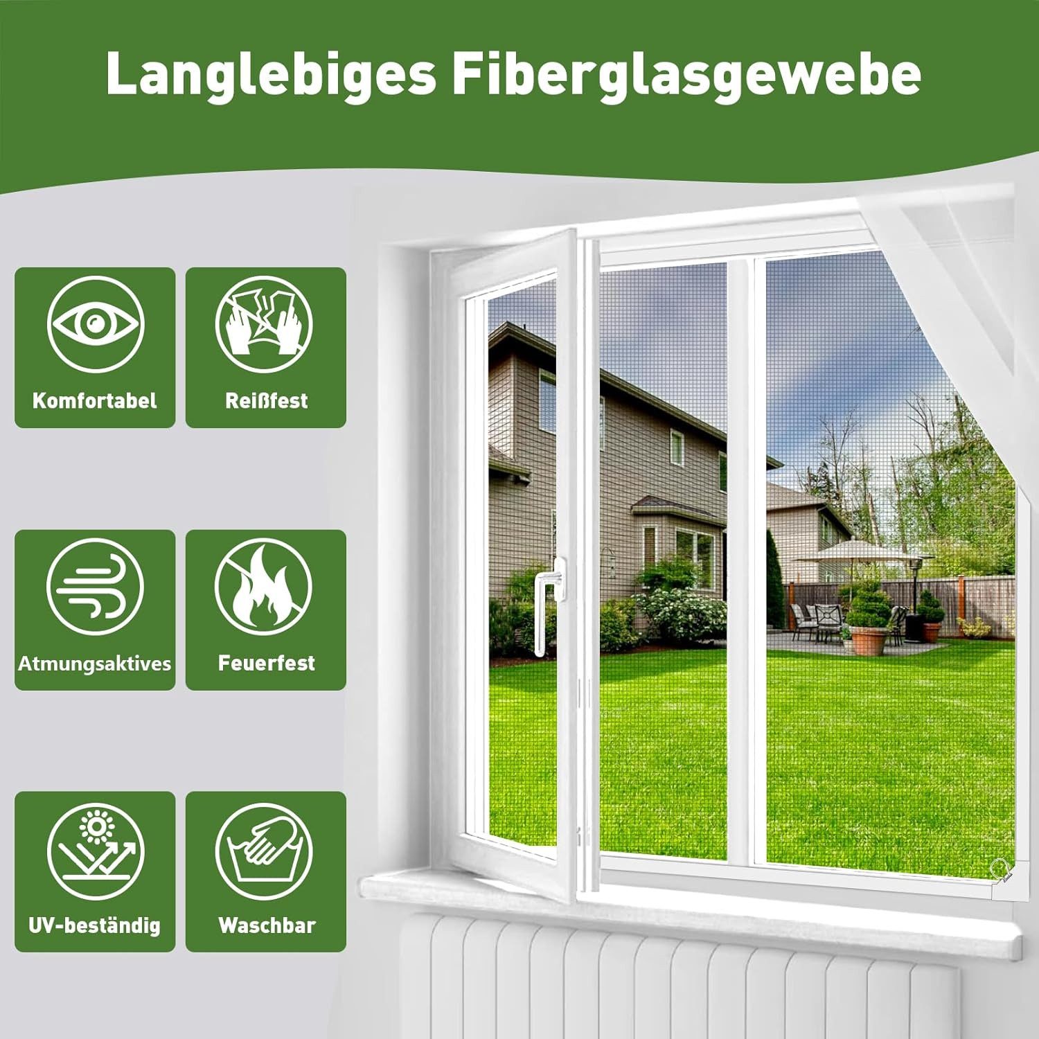 Insektenschutzrollo Fliegengitter Fenster Magnet, Insektenschutz Fenster, günstig online kaufen