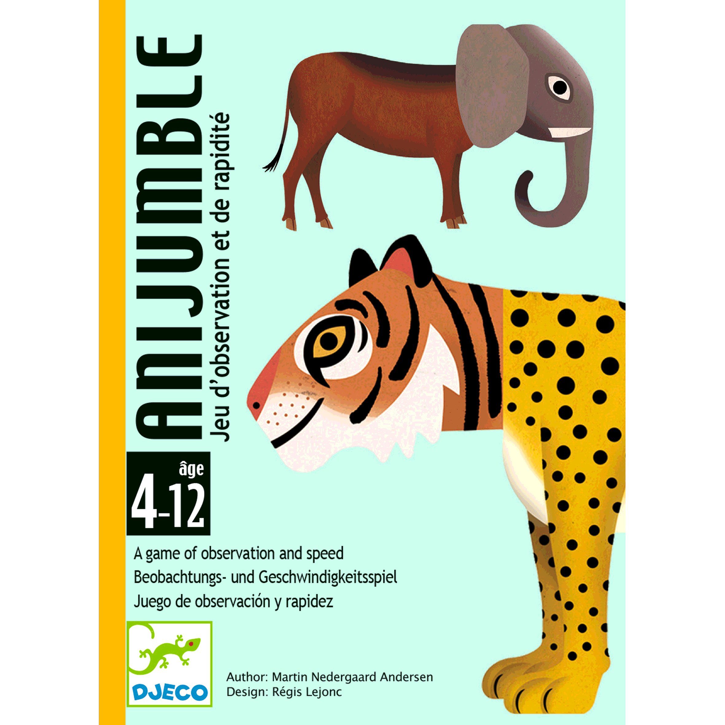 DJECO Spiel Kartenspiel Anijumble Beobachtungs- und Geschwindigkeitsspiel, FSC®-zertifiziertem Papier und Pappe