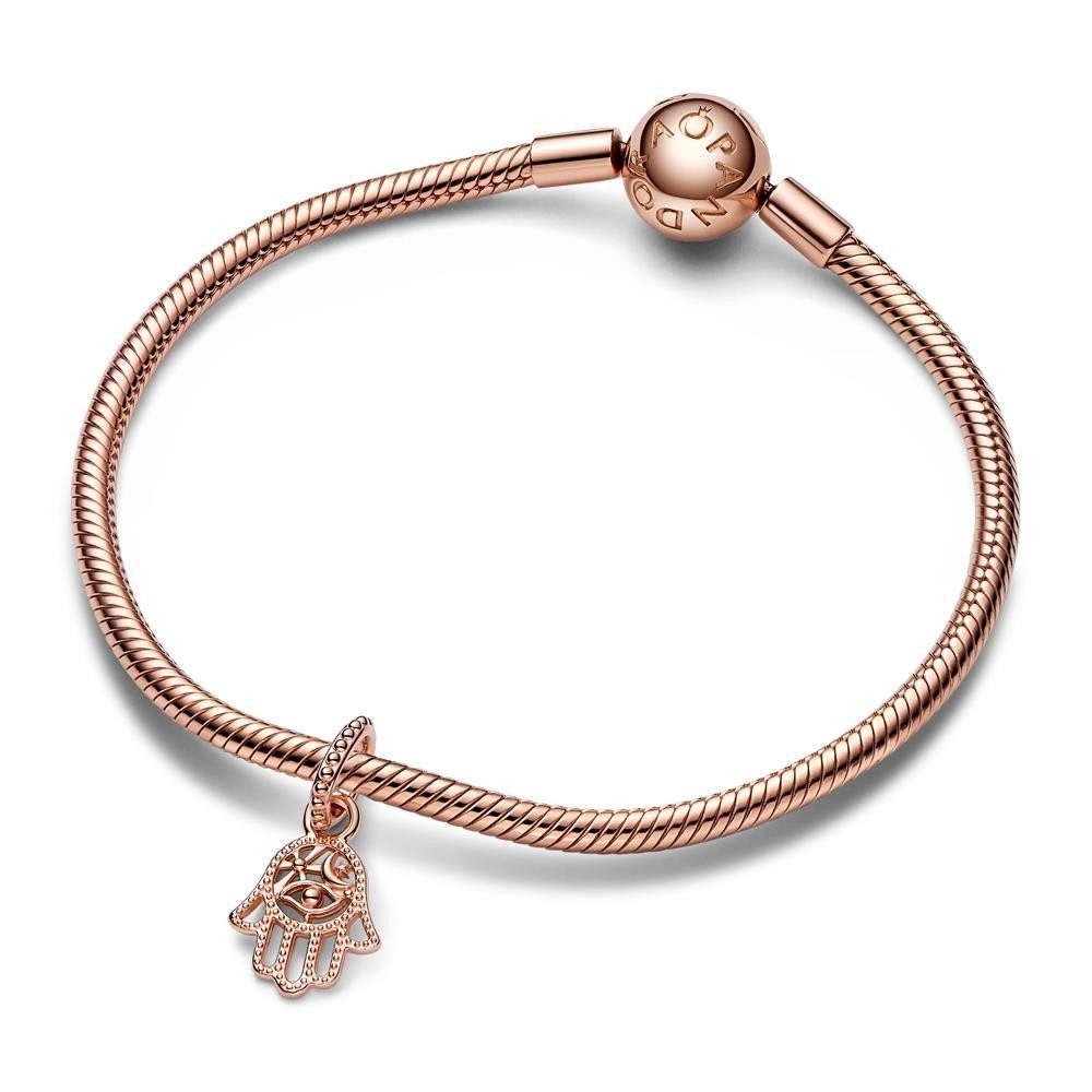 Pandora Charm-Einhänger Hand der Fatima Charm Anhänger von PANDORA, rosé