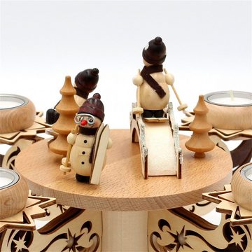 SIGRO Adventskranz »Holz Adventsleuchter, für 4 Teelichter«