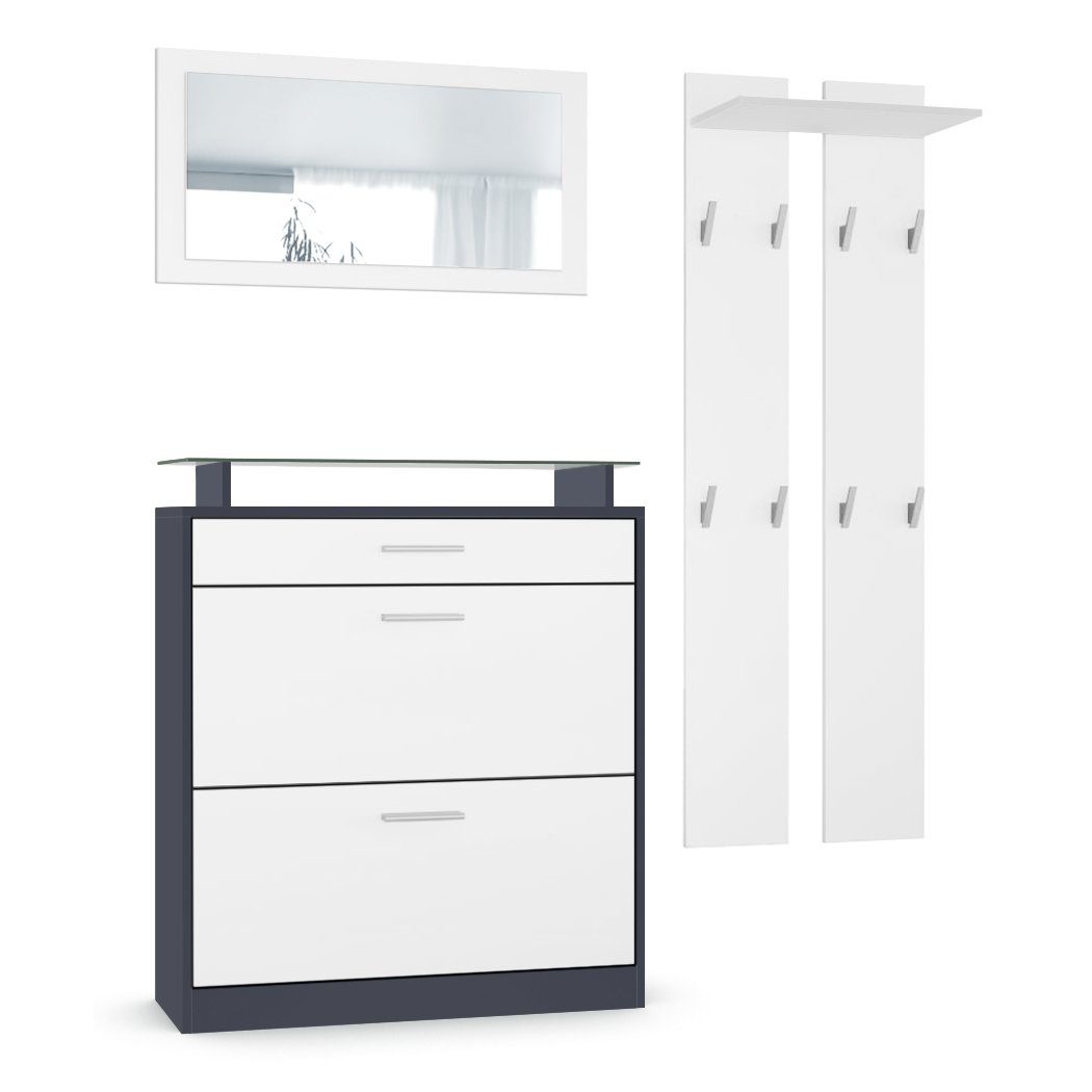 Vladon Garderoben-Set Loret, (Garderobenset bestehend aus günstig online kaufen