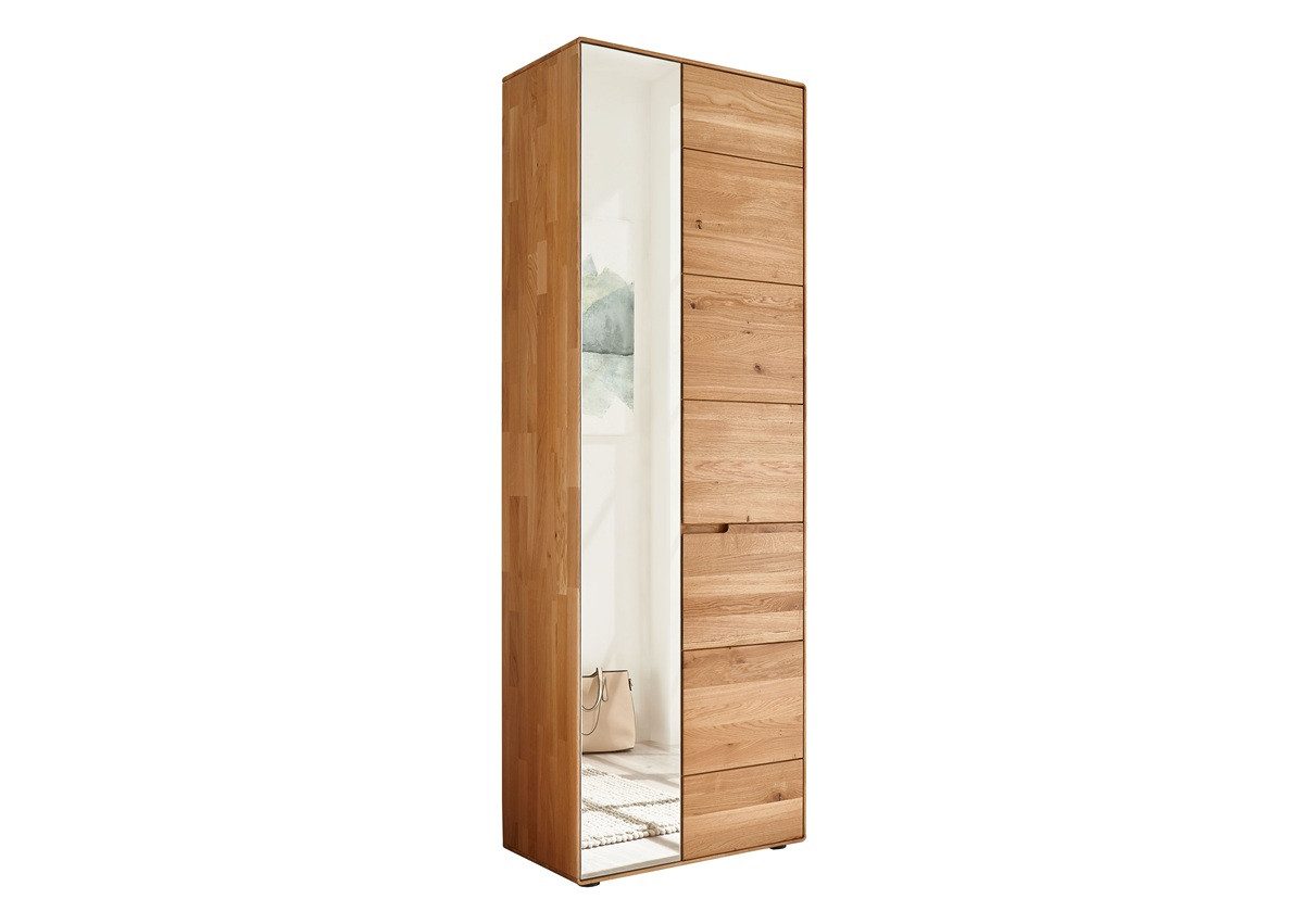 Main Möbel Garderobenschrank Garderobenschrank 70x204cm "Kent" Wildeiche massiv